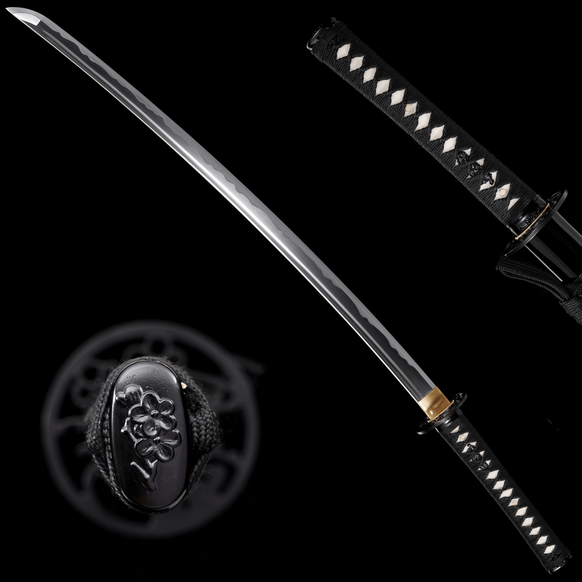 Katana Sakura Stream Black Lacquer Saya 櫻流 | KatanaSwordArt Katana For Sale 2025