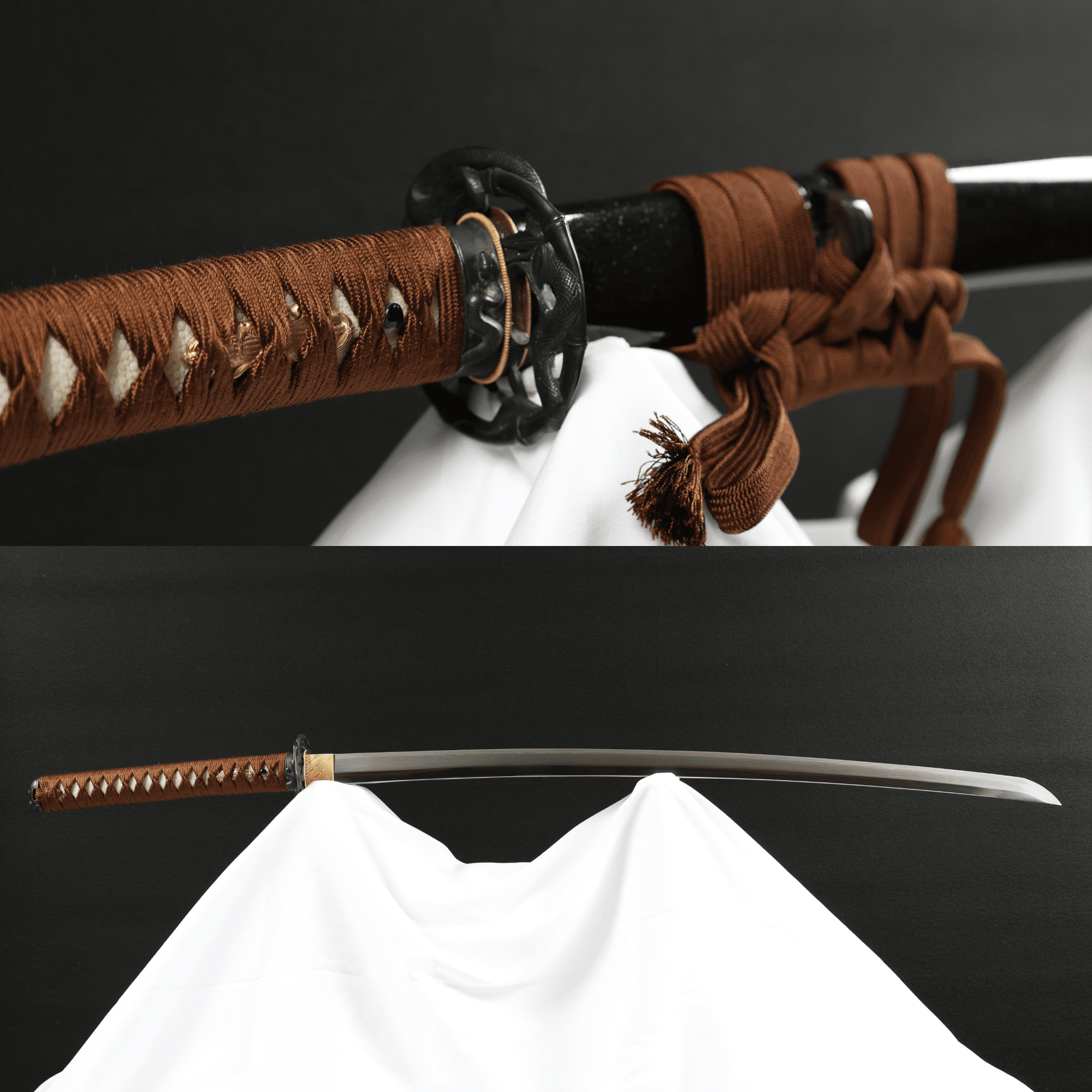 Katana Serpent Wave Folded Steel Blade Janami Koshirae 蛇濤 | TangGu Sword | TangGu Sword Katana For Sale 2026