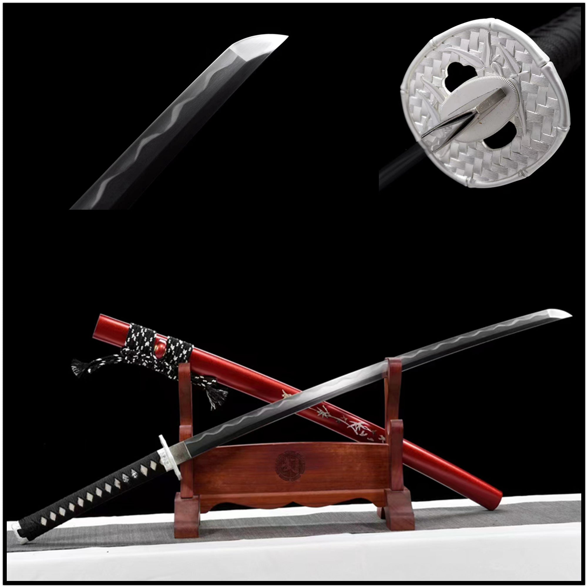 Katana Shenyun T10 Clay Tempered Red Saya 神韻 | KatanaSwordArt Katana For Sale 2025