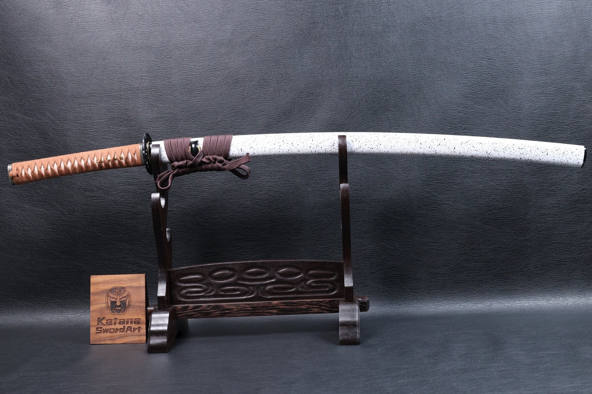 Katana Shōun 9260 Spring Steel Premium Mirror Polish with White Speckled Saya | KSA Jiang | KSA Katana For Sale 2026