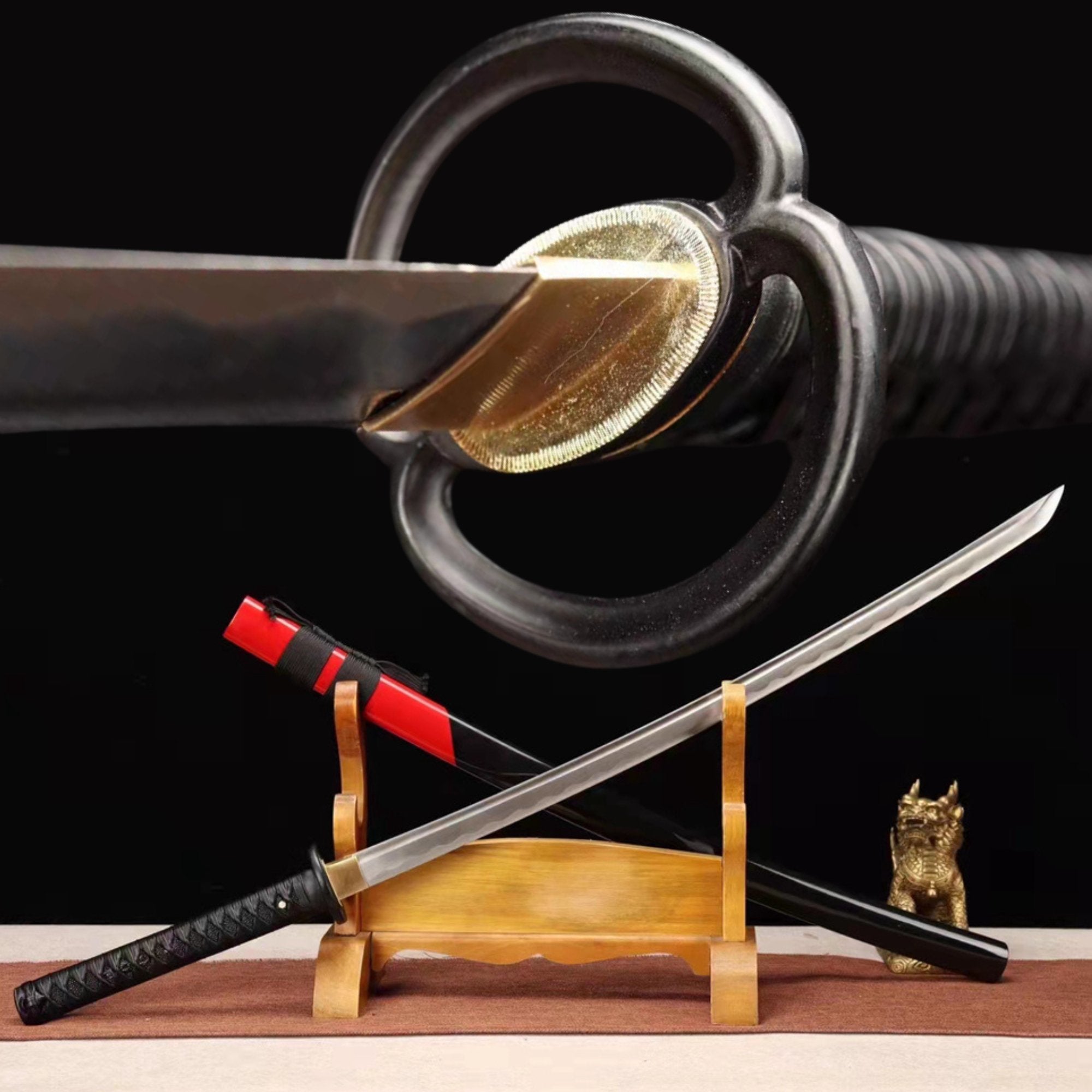 Katana Shrend Carbon Steel Black Saya 淬 | KatanaSwordArt Katana For Sale 2025