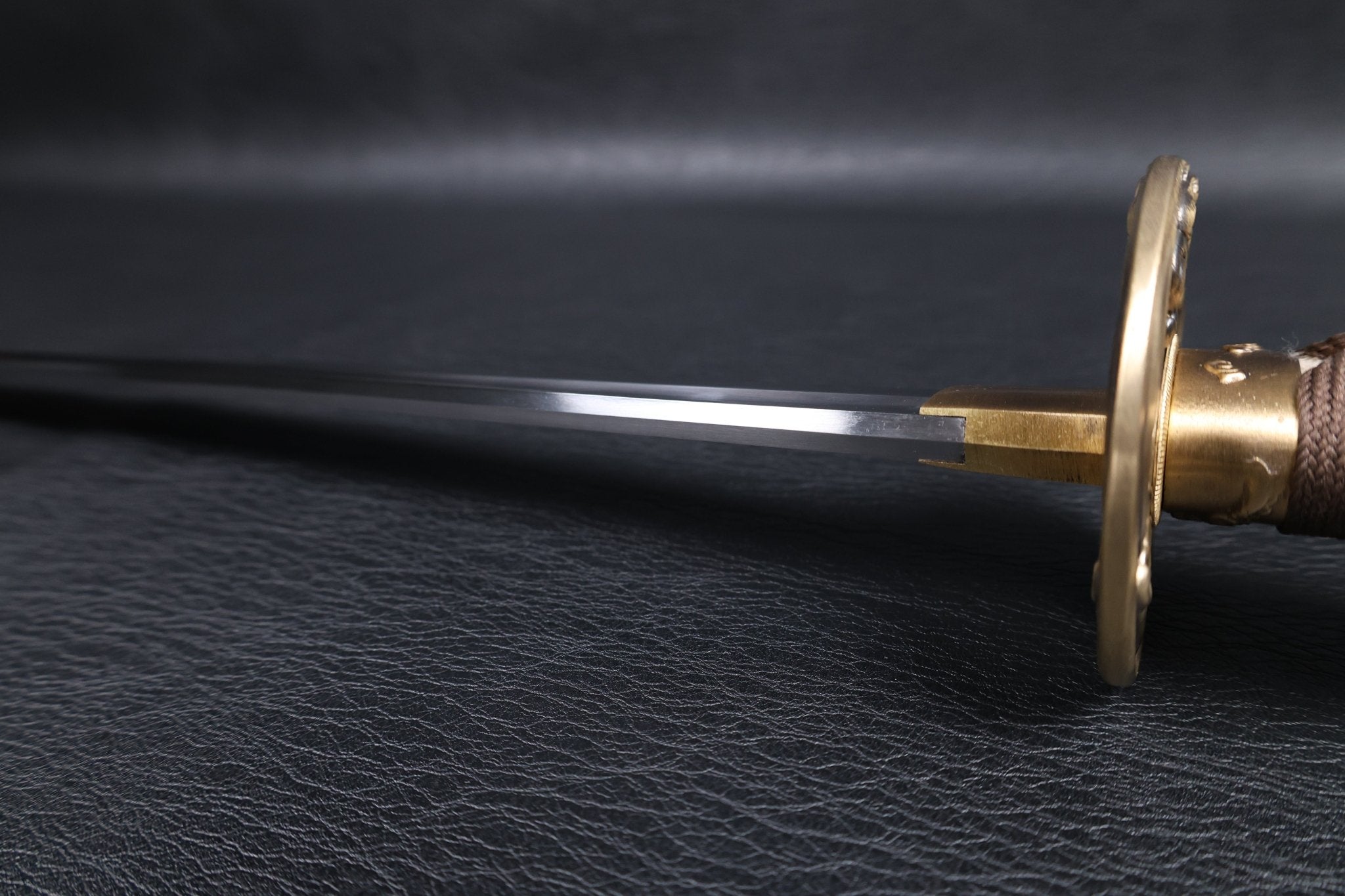 Katana Storm Tiger Spring Steel Black Saya Genuine Rayskin | KSA Katana Katana For Sale 2026