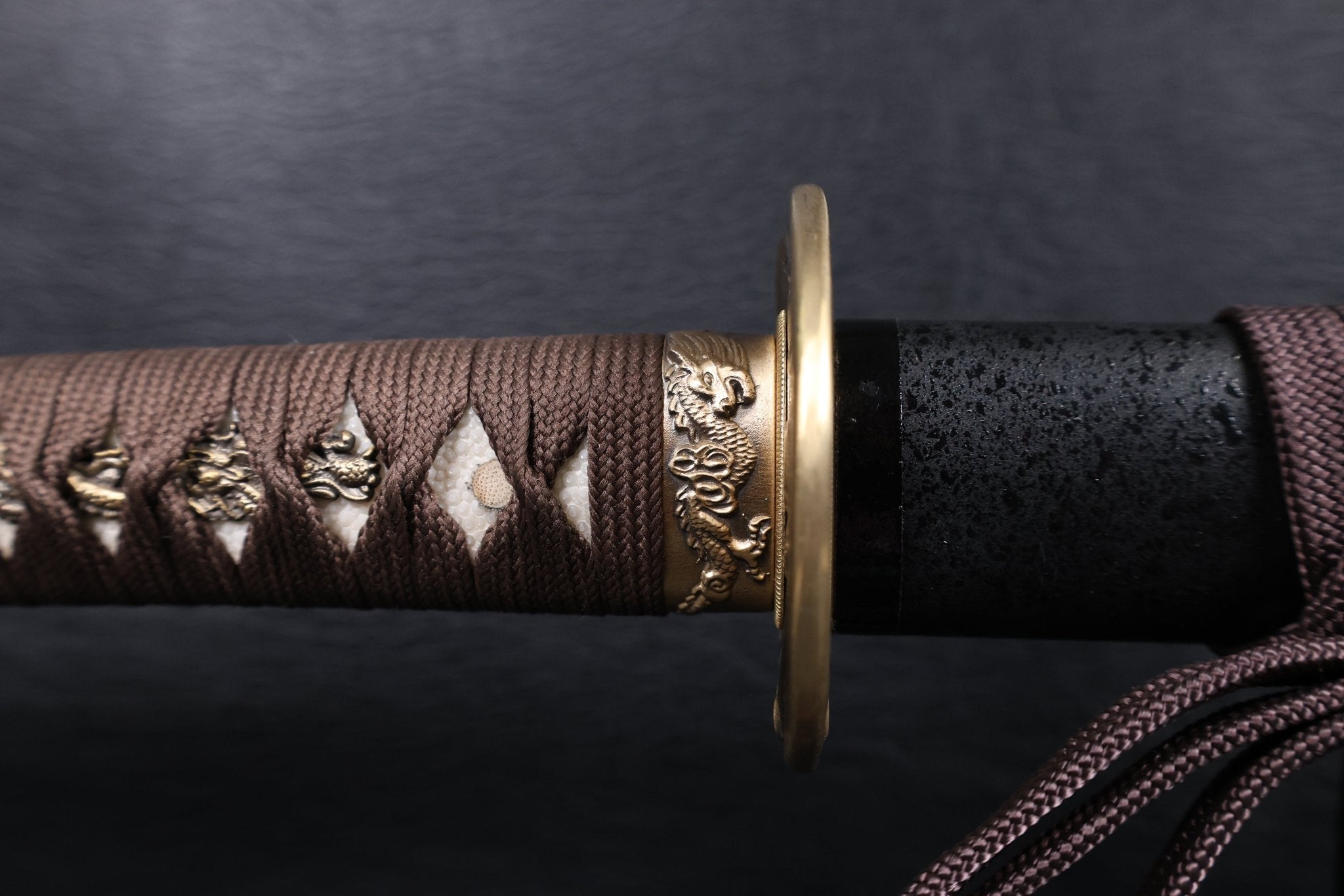 Katana Storm Tiger Spring Steel Black Saya Genuine Rayskin | KSA Katana Katana For Sale 2026
