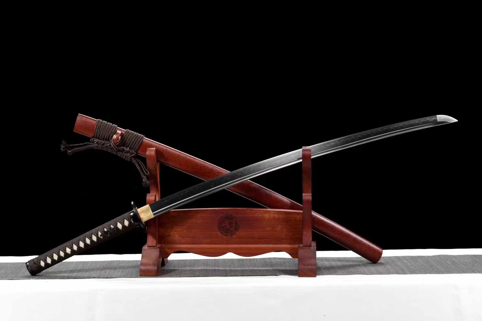 Katana Suidian Carbon Steel Clay Tempered Red Saya 碎點 | KatanaSwordArt Katana For Sale 2025