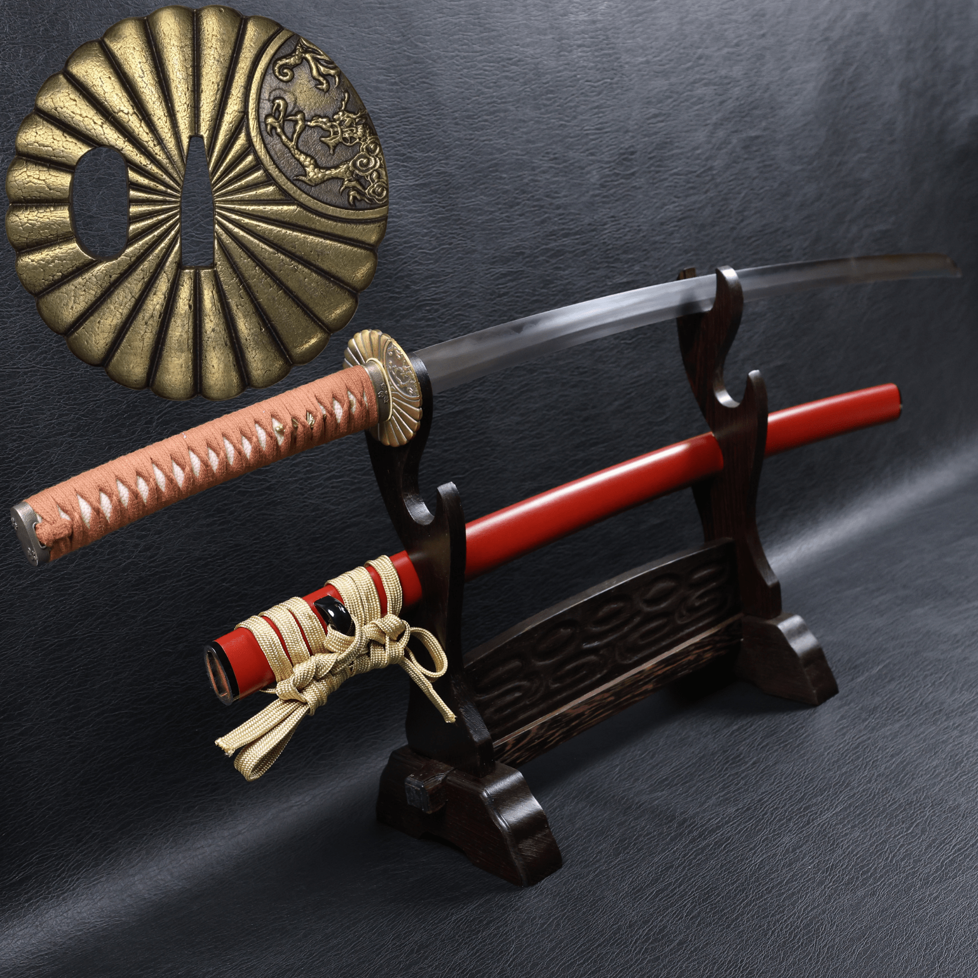 Katana Tadakatsu Folded Steel Clay Tempered Blade with Notare Wave Hamon | KSA Hua | KSA Katana For Sale 2026