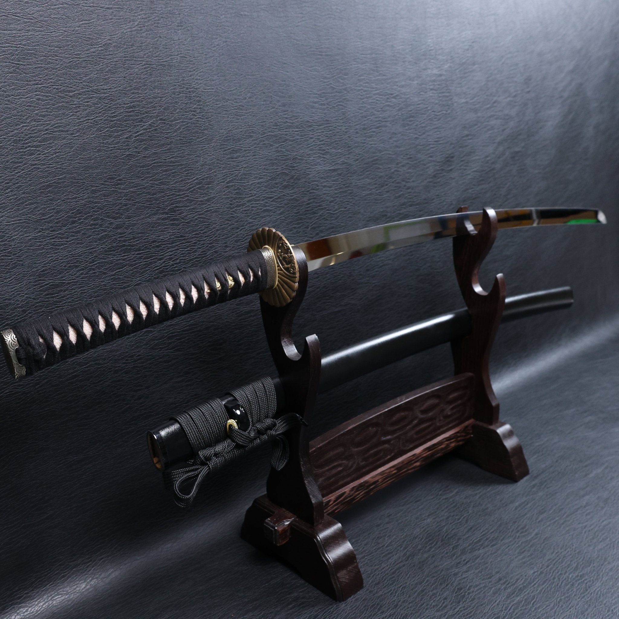 Katana Takanobu 9260 Spring Steel Premium Mirror Polish with Black Saya | KSA Jiang | KSA Katana For Sale 2026