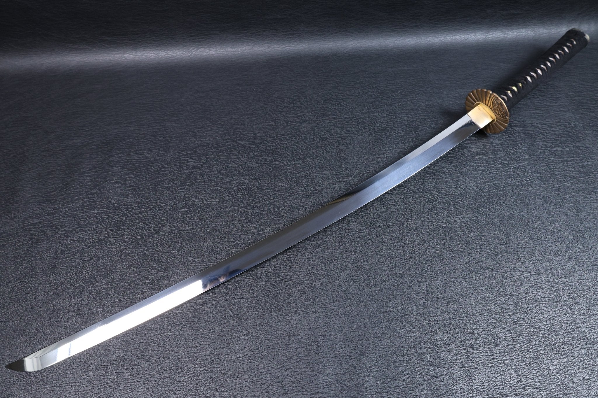 Katana Takanobu 9260 Spring Steel Premium Mirror Polish with Black Saya | KSA Jiang | KSA Katana For Sale 2026