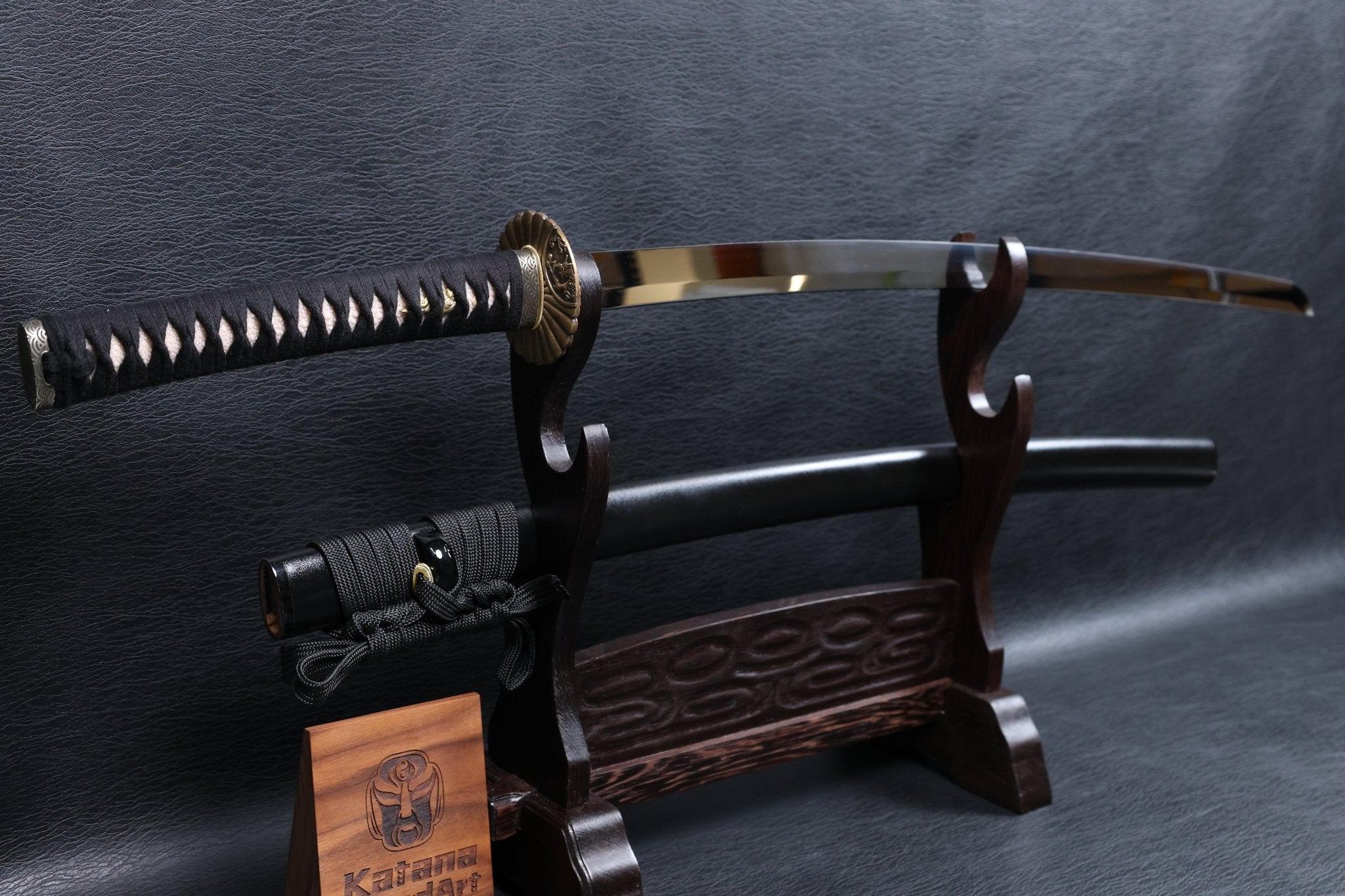 Katana Takanobu 9260 Spring Steel Premium Mirror Polish with Black Saya | KSA Jiang | KSA Katana For Sale 2026