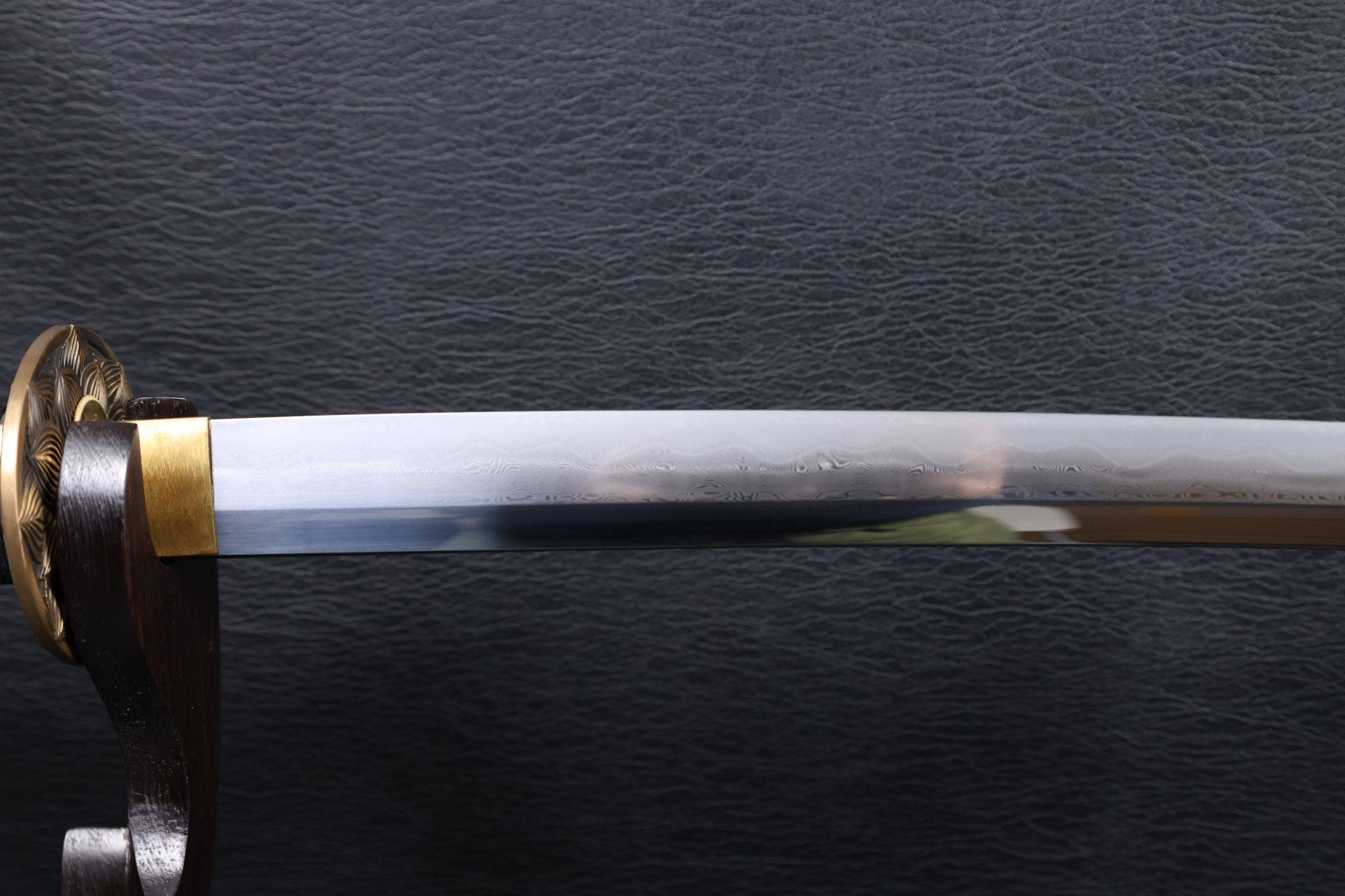 Katana Tatsuoki Folded Steel Clay Tempered Blade with Sanbonsugi Hamon | KSA Jiang | KSA Katana For Sale 2026