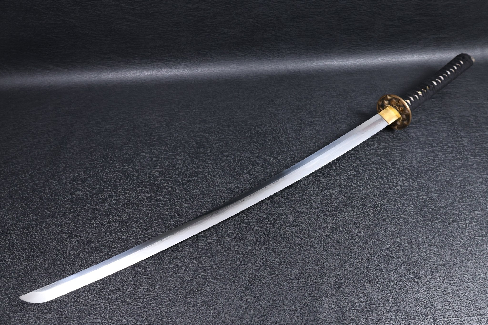 Katana Tatsuoki Folded Steel Clay Tempered Blade with Sanbonsugi Hamon | KSA Jiang | KSA Katana For Sale 2026