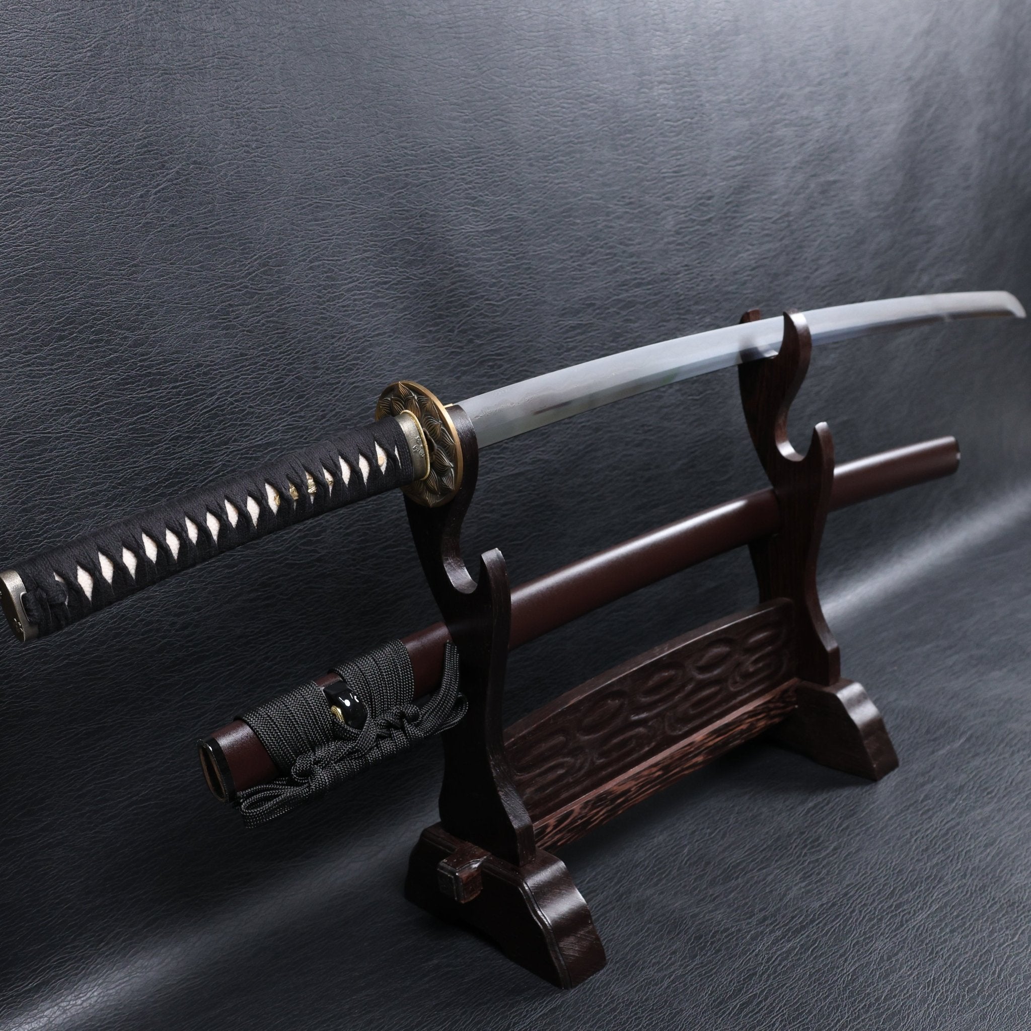 Katana Tatsuoki Folded Steel Clay Tempered Blade with Sanbonsugi Hamon | KSA Jiang | KSA Katana For Sale 2026