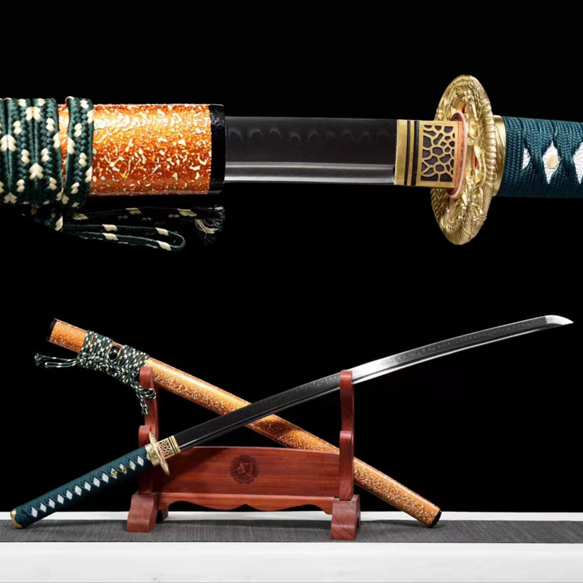 Katana Tianming T10 Clay Tempered Orange Saya 天冥 | KatanaSwordArt Katana For Sale 2025