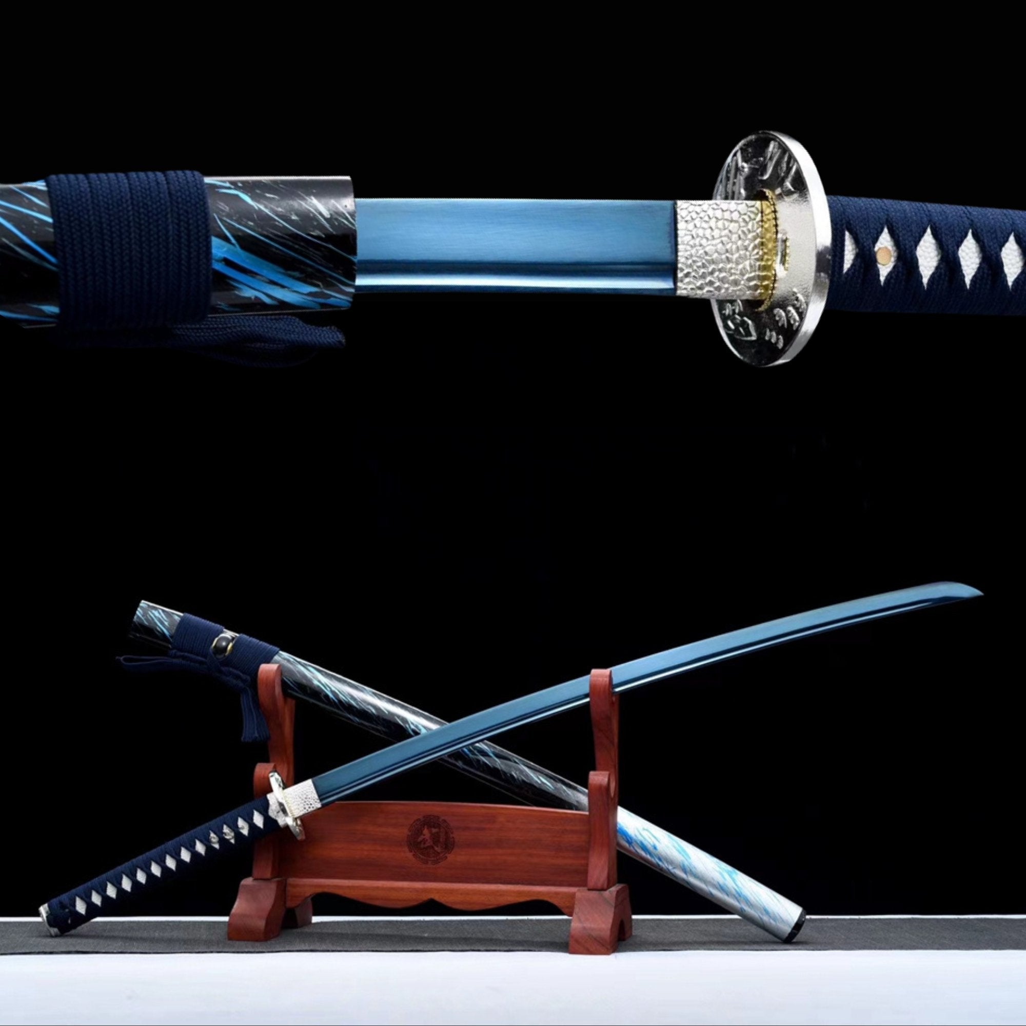 Katana TianYue Spring Steel Blue Blade 天月 | KatanaSwordArt Katana For Sale 2025