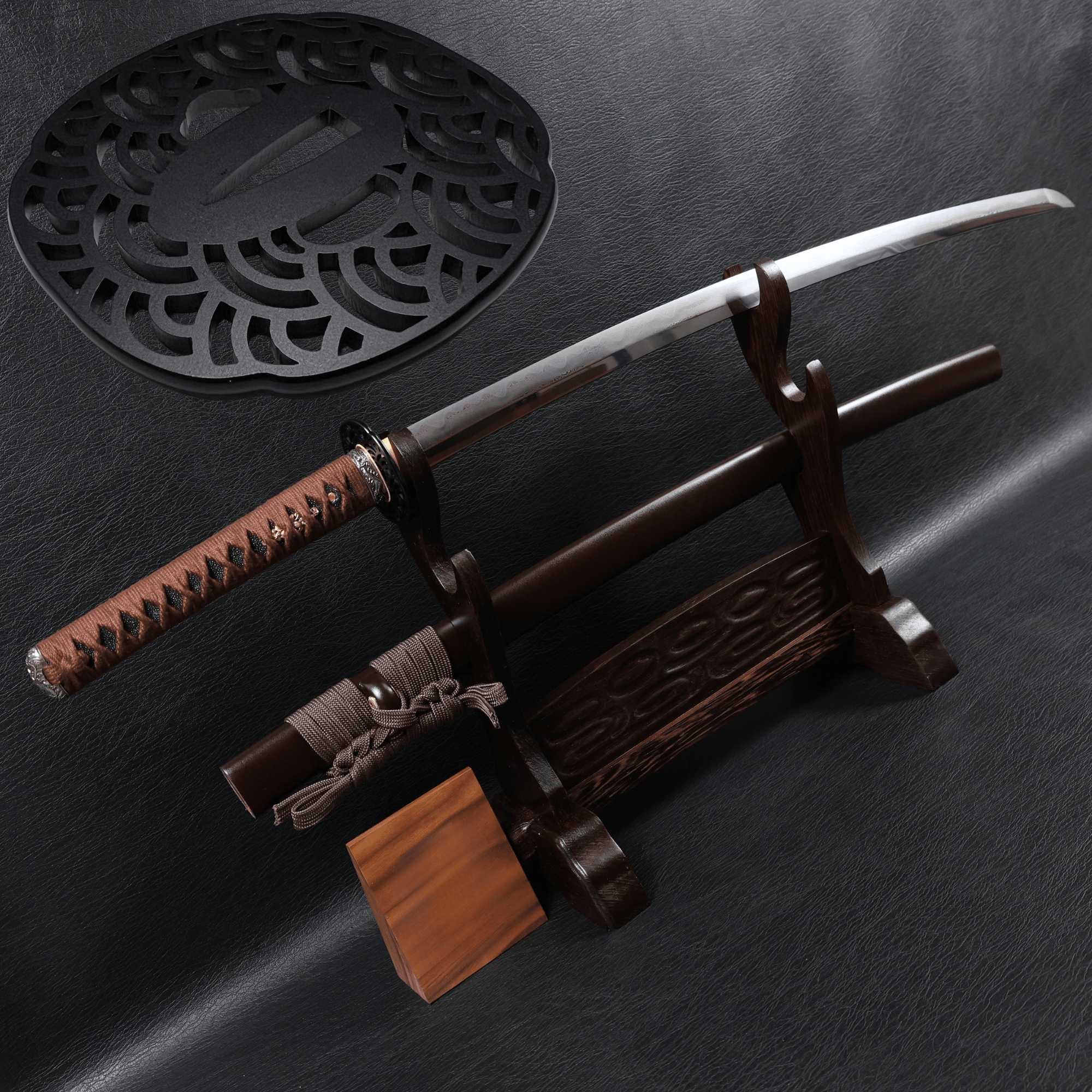 Katana TideDragon Folded Steel Clay Tempered Blade with Sanbonsugi Hamon | KSA Hua | KatanaSwordArt Katana For Sale 2025
