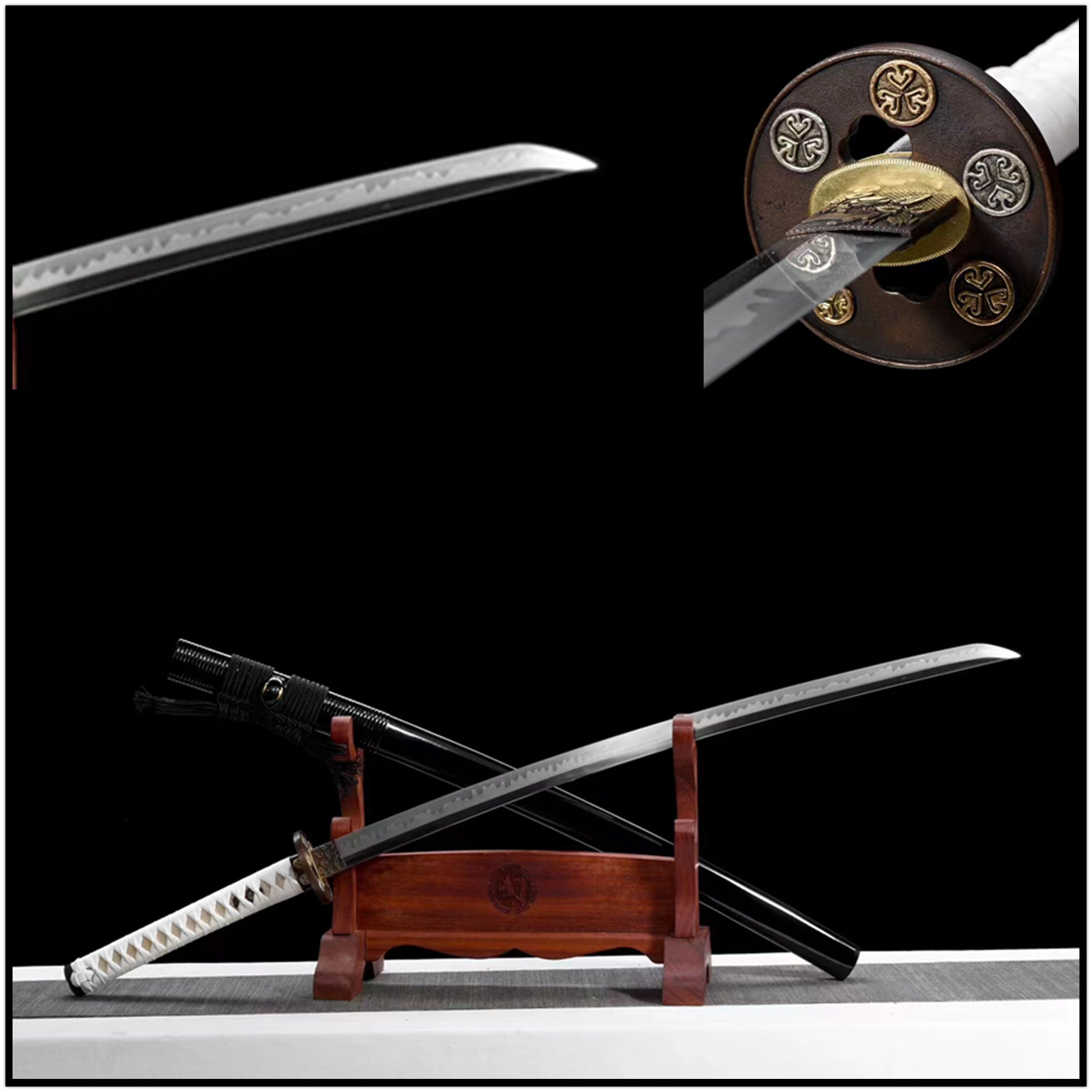 Katana Tokugawa Ieyasu T10 Clay Tempered Black Saya 德川家康 | KatanaSwordArt Katana For Sale 2025