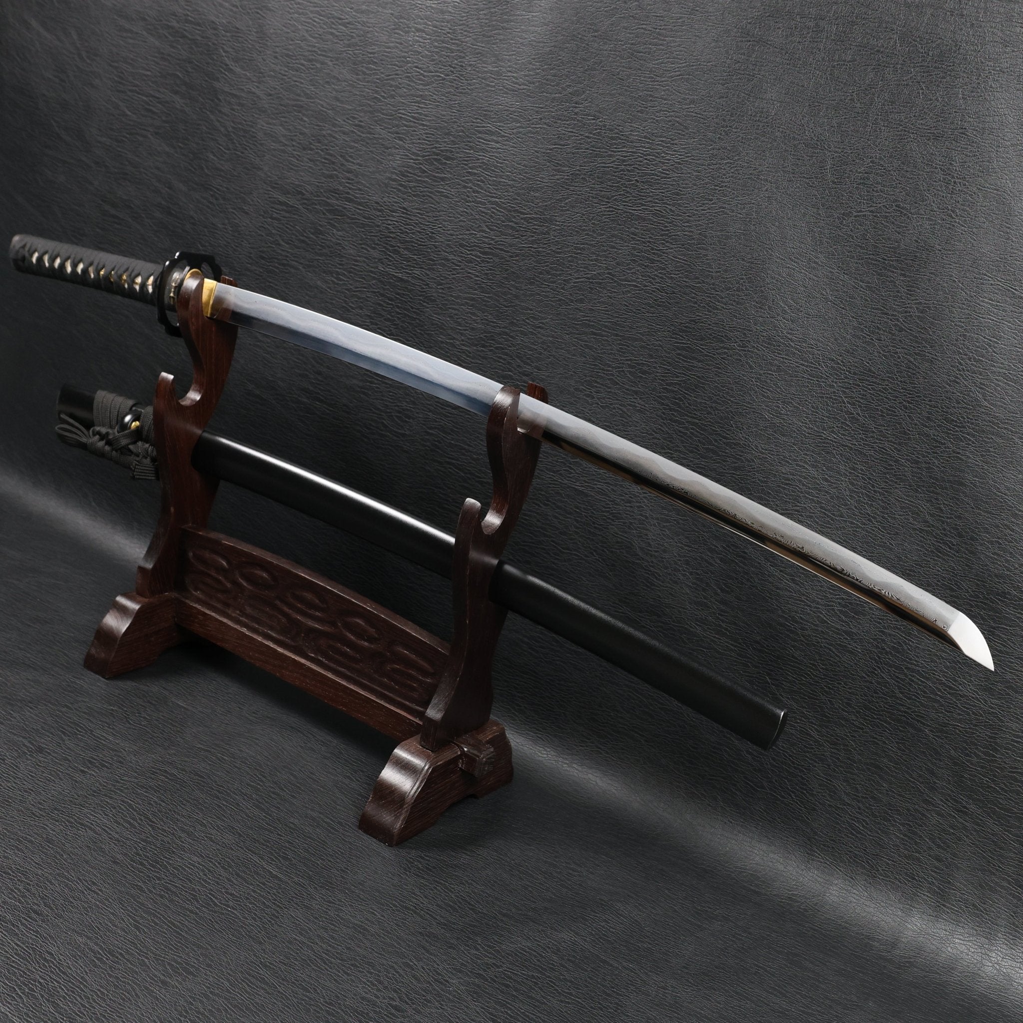 Katana Vajra Eclipse Folded Steel Clay Tempered Blade with Sanbonsugi Hamon | KSA Hua | KatanaSwordArt Katana For Sale 2026