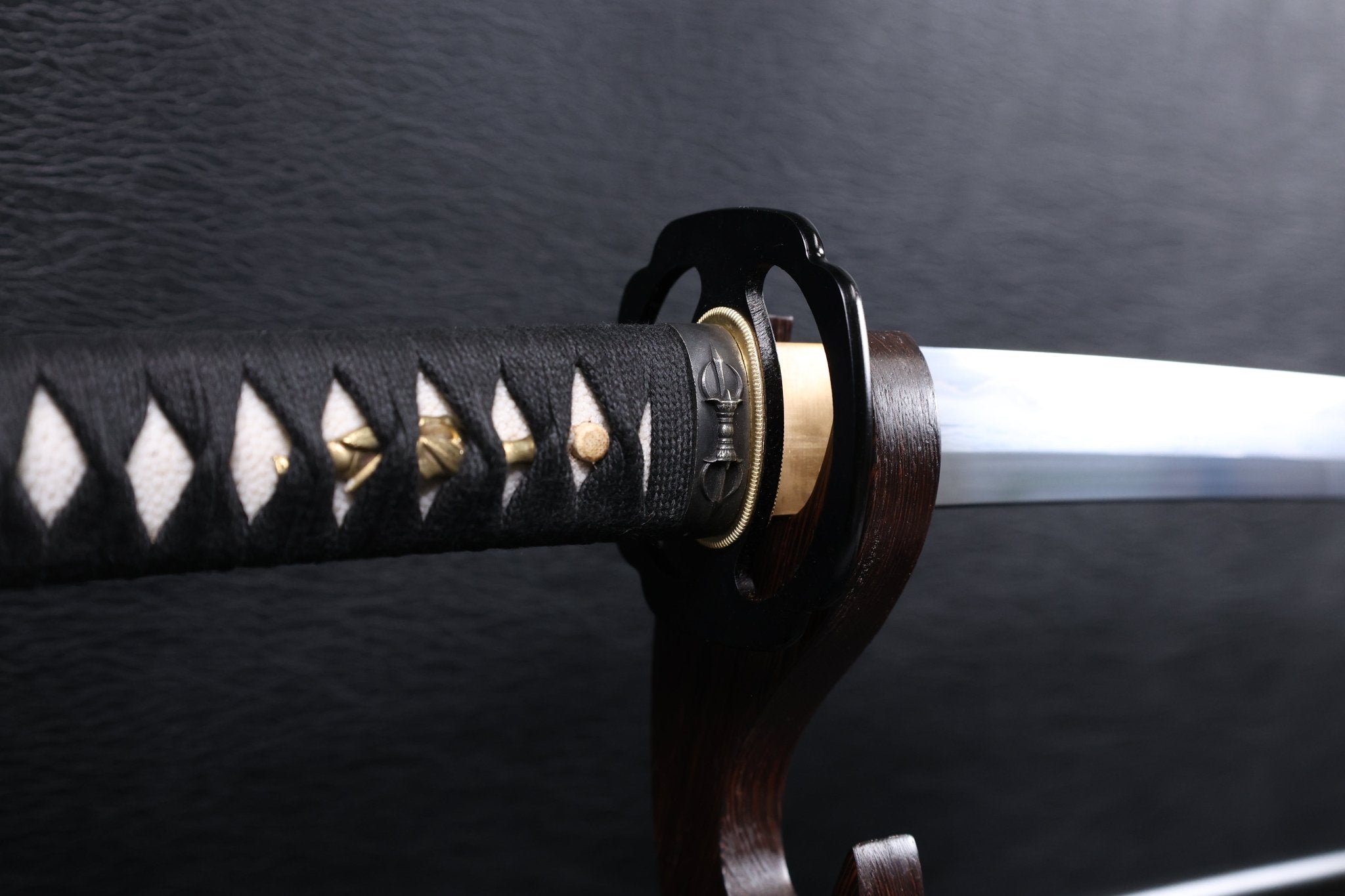 Katana Vajra Eclipse Folded Steel Clay Tempered Blade with Sanbonsugi Hamon | KSA Hua | KatanaSwordArt Katana For Sale 2026