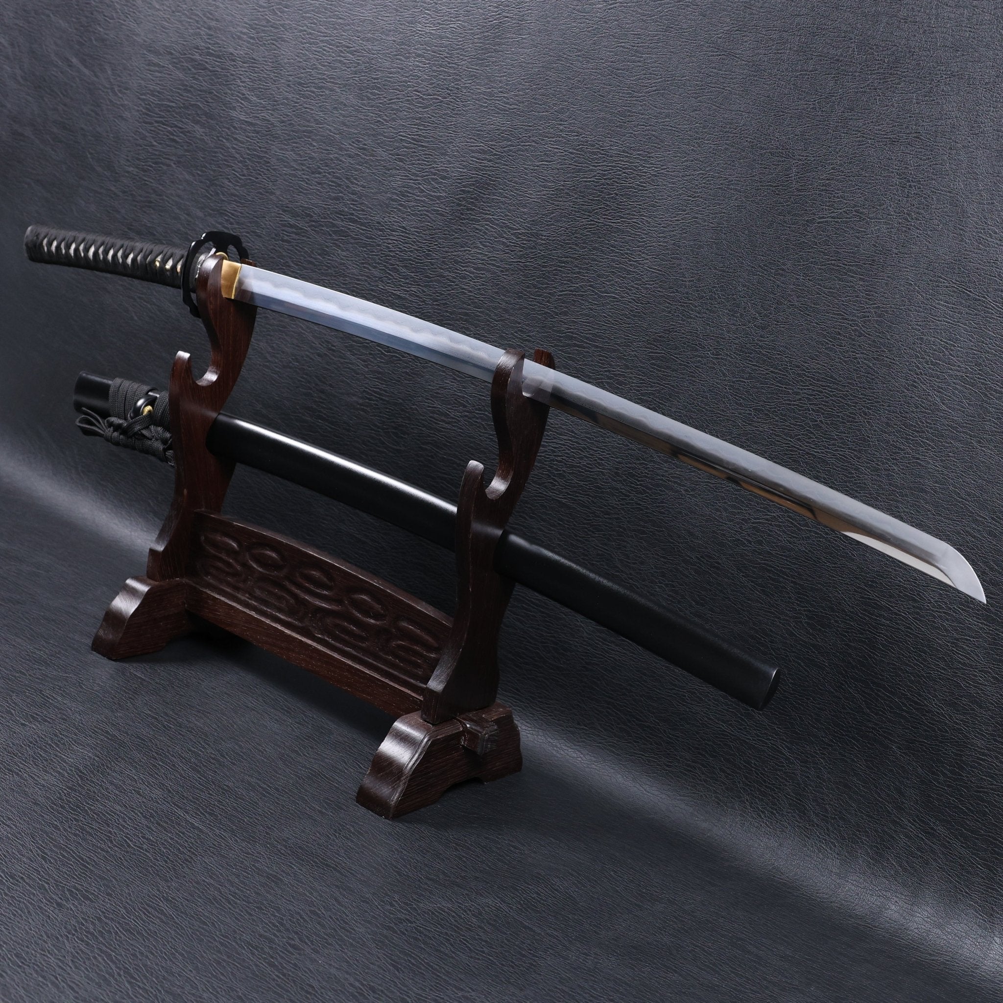 Katana Vajra Eclipse Folded Steel Clay Tempered Blade with Sanbonsugi Hamon | KSA Hua | KatanaSwordArt Katana For Sale 2026