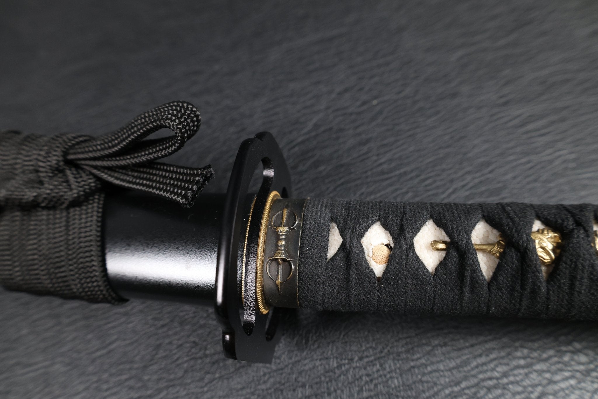 Katana Vajra Eclipse Folded Steel Clay Tempered Blade with Sanbonsugi Hamon | KSA Hua | KatanaSwordArt Katana For Sale 2026
