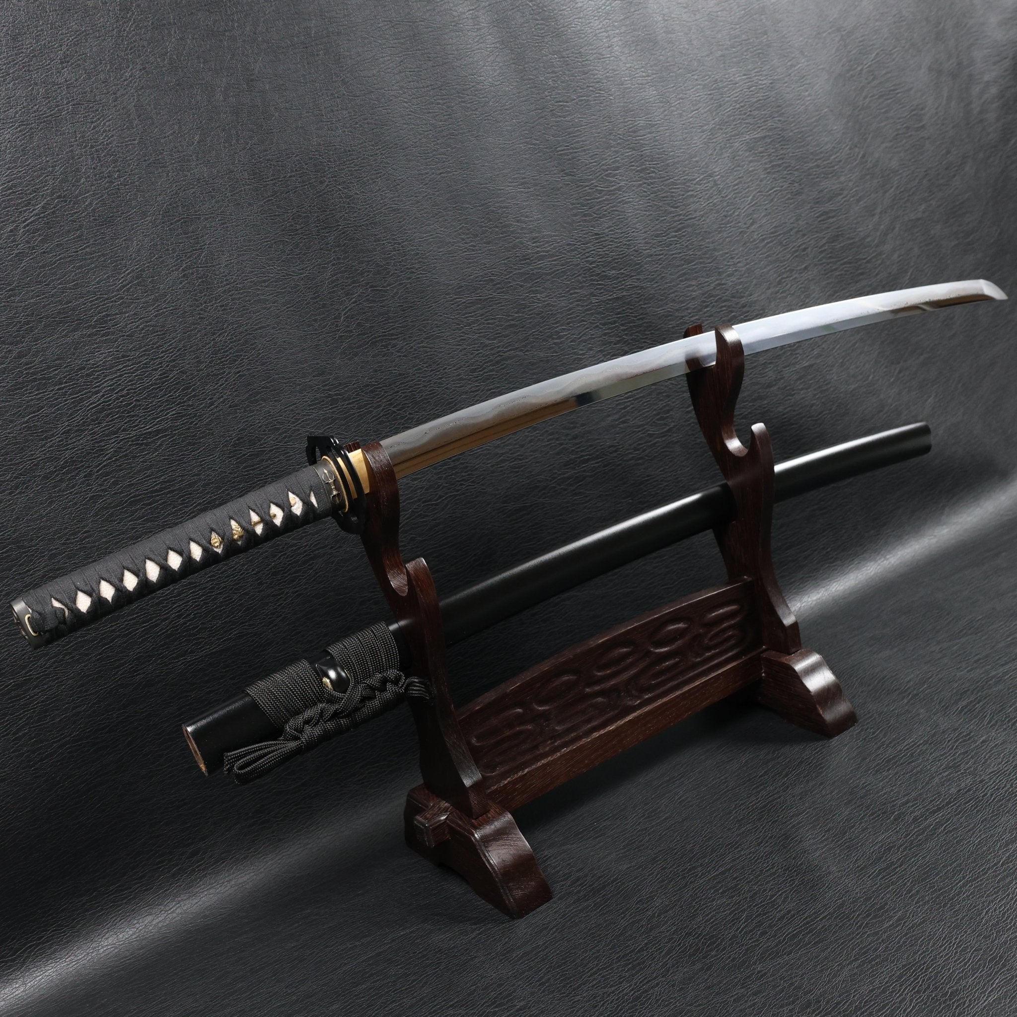 Katana Vajra Eclipse Folded Steel Clay Tempered Blade with Sanbonsugi Hamon | KSA Hua | KatanaSwordArt Katana For Sale 2026