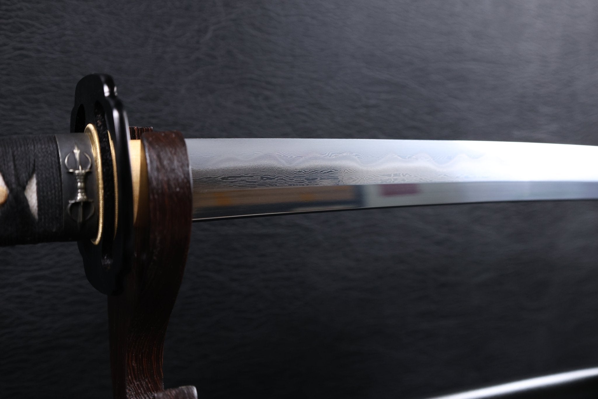Katana Vajra Eclipse Folded Steel Clay Tempered Blade with Sanbonsugi Hamon | KSA Hua | KatanaSwordArt Katana For Sale 2026