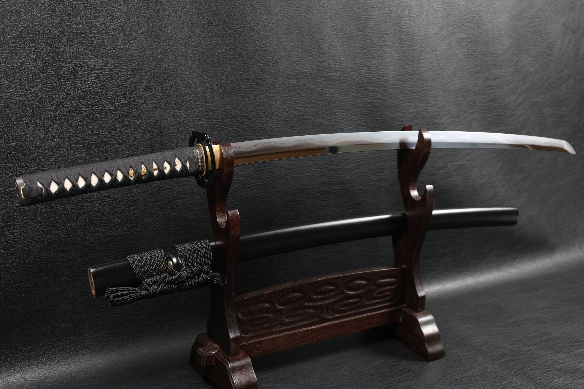 Katana Vajra Eclipse Folded Steel Clay Tempered Blade with Sanbonsugi Hamon | KSA Hua | KatanaSwordArt Katana For Sale 2026