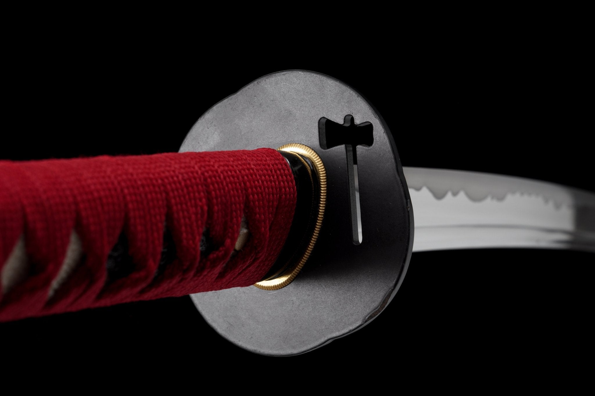 Katana Vermilion Flame Red Lacquer Saya Genuine Rayskin 紅炎 | KatanaSwordArt Katana For Sale 2025