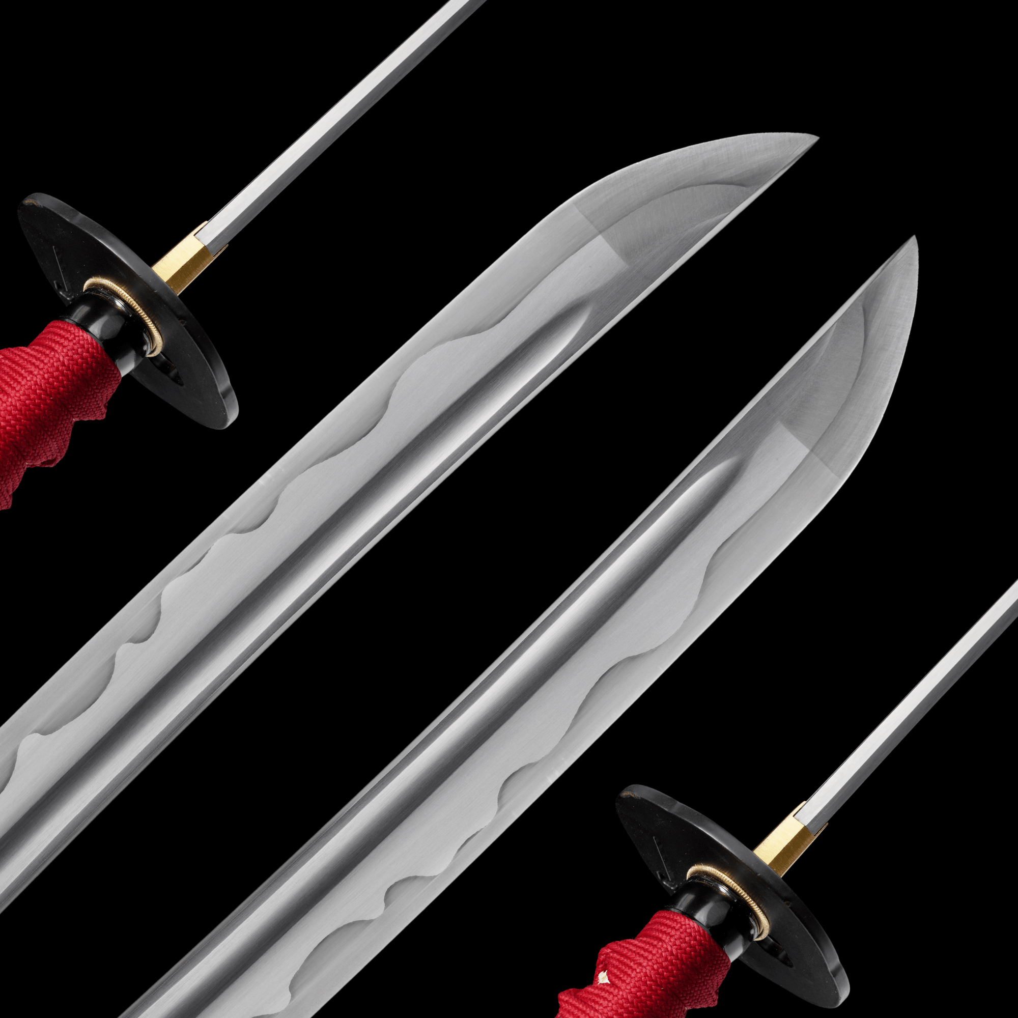 Katana Vermilion Flame Red Lacquer Saya Genuine Rayskin 紅炎 | KatanaSwordArt Katana For Sale 2025