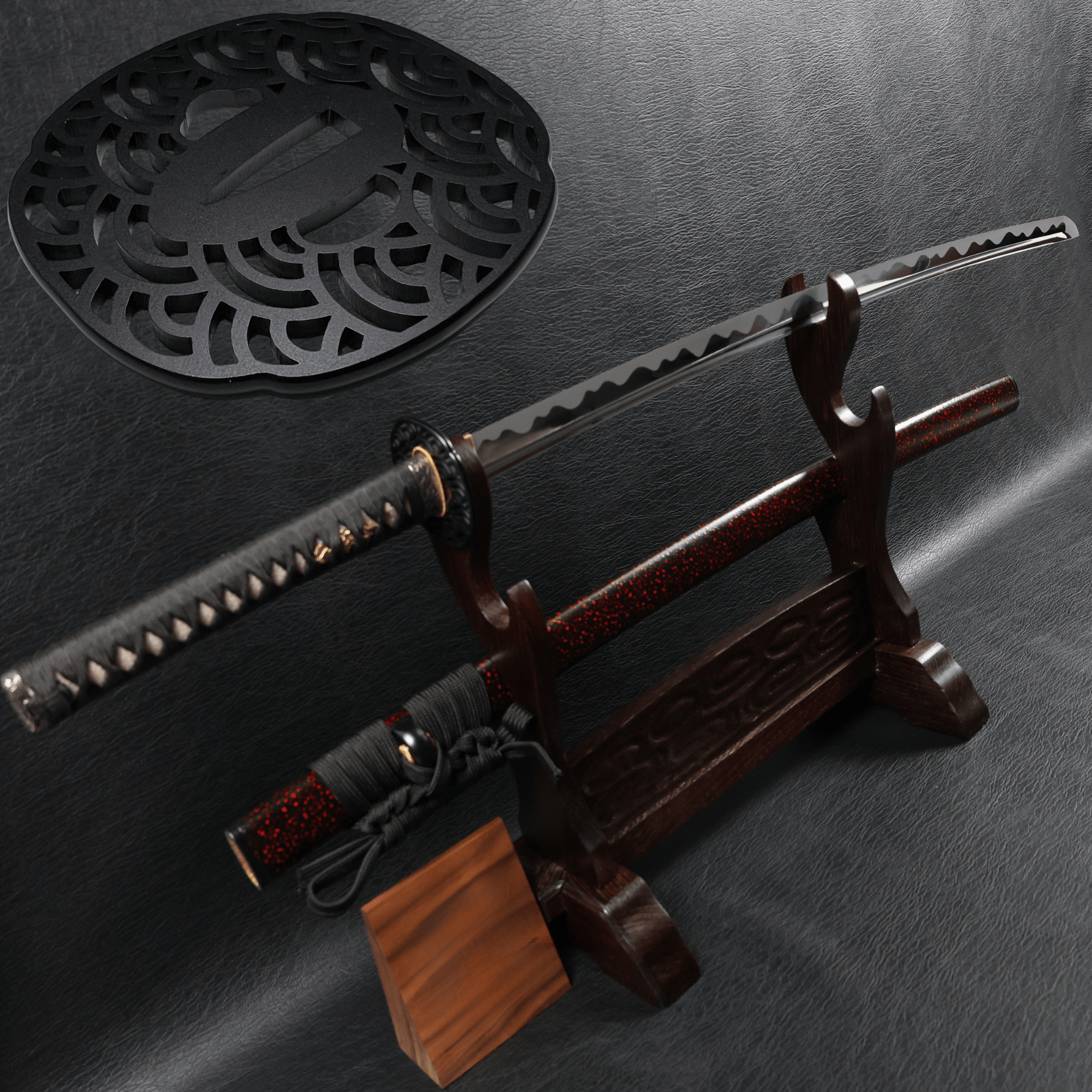 Katana Wavebreaker Spring Steel with Tōran Ba Hamon | KSA Qing | KatanaSwordArt Katana For Sale 2025