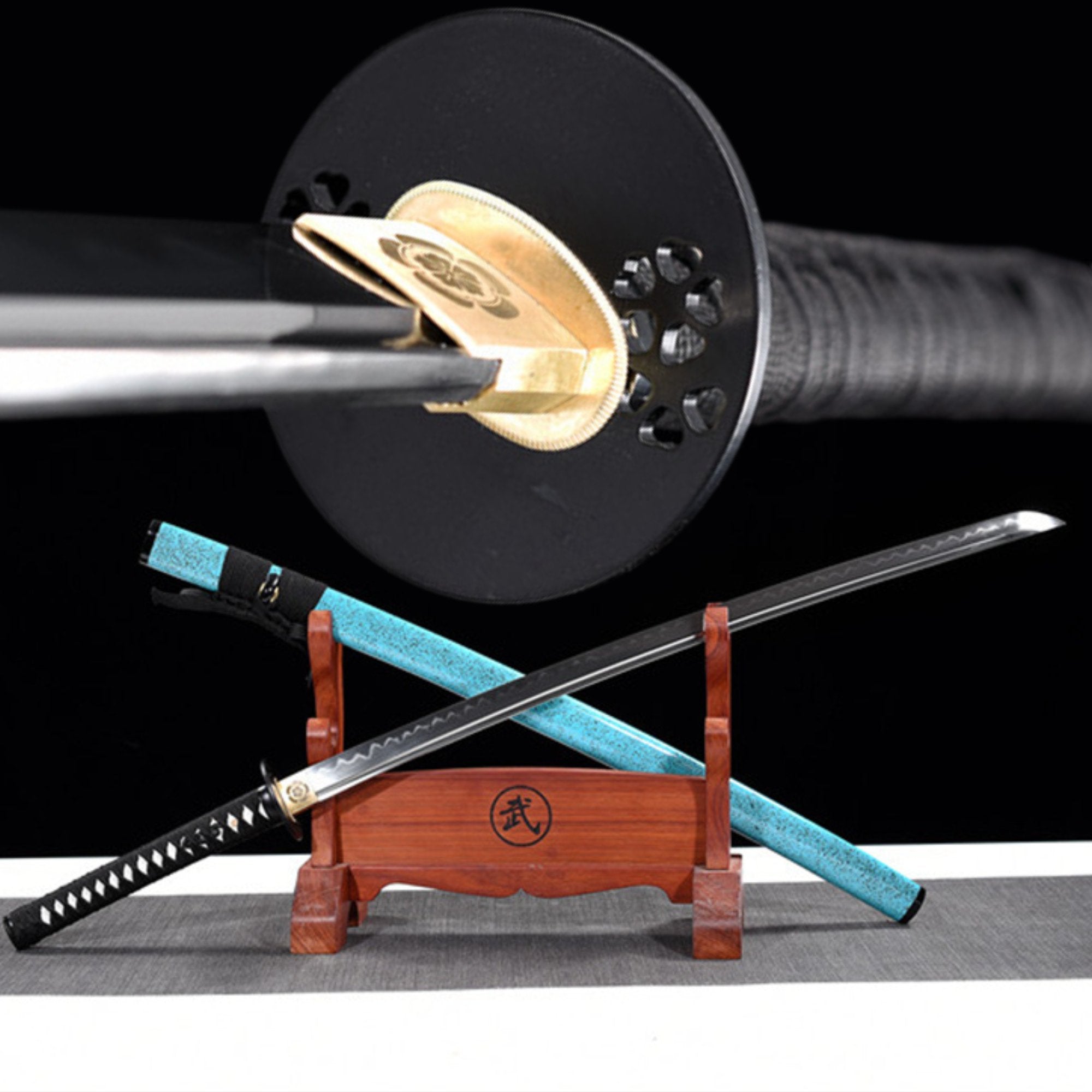Katana XueYu T10 Clay Tempered Steel Blue Saya 雪域 | KatanaSwordArt Katana For Sale 2025