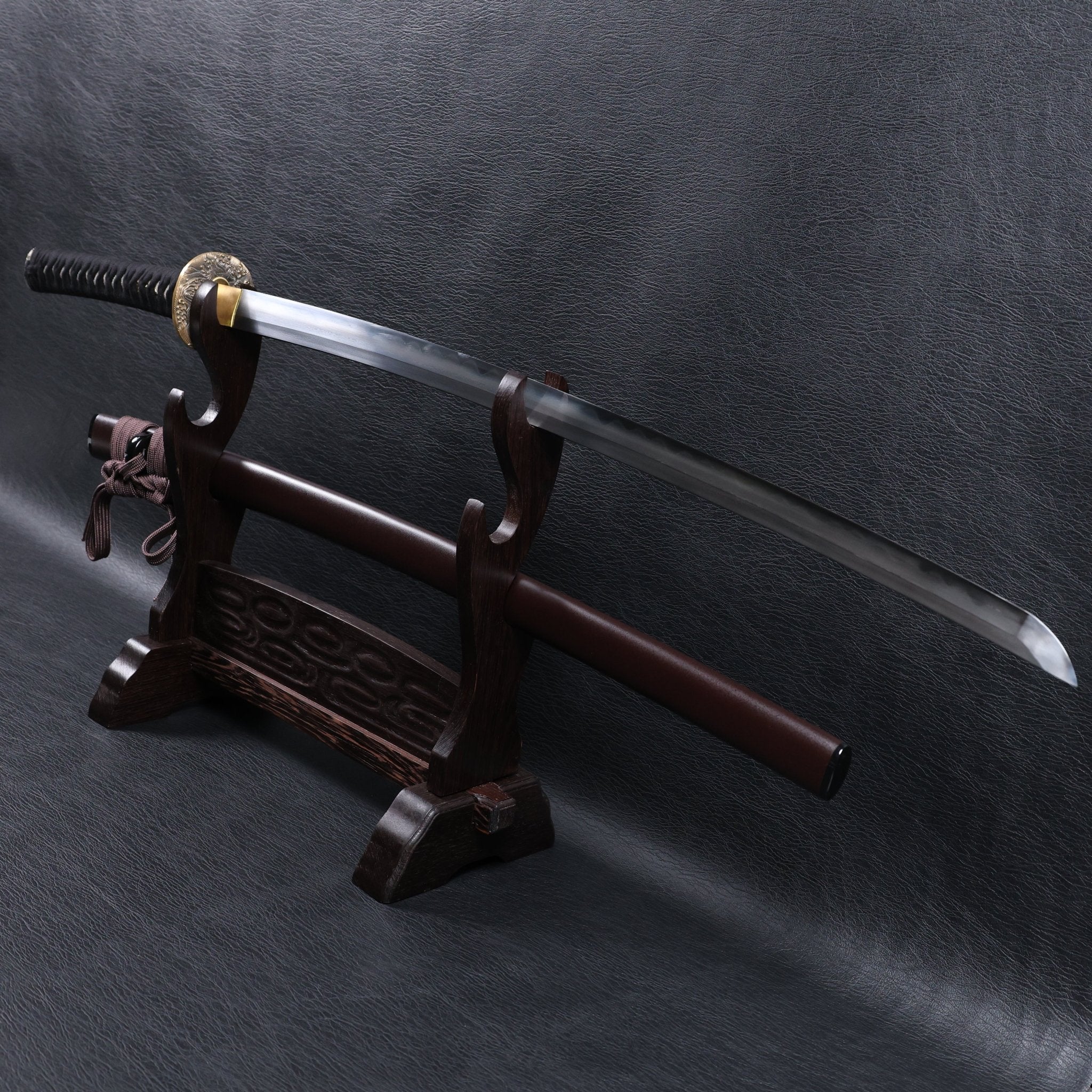 Katana Yoshihiro Folded Steel Clay Tempered Blade with Notare Wave Hamon | KSA Hua | KSA Katana For Sale 2026
