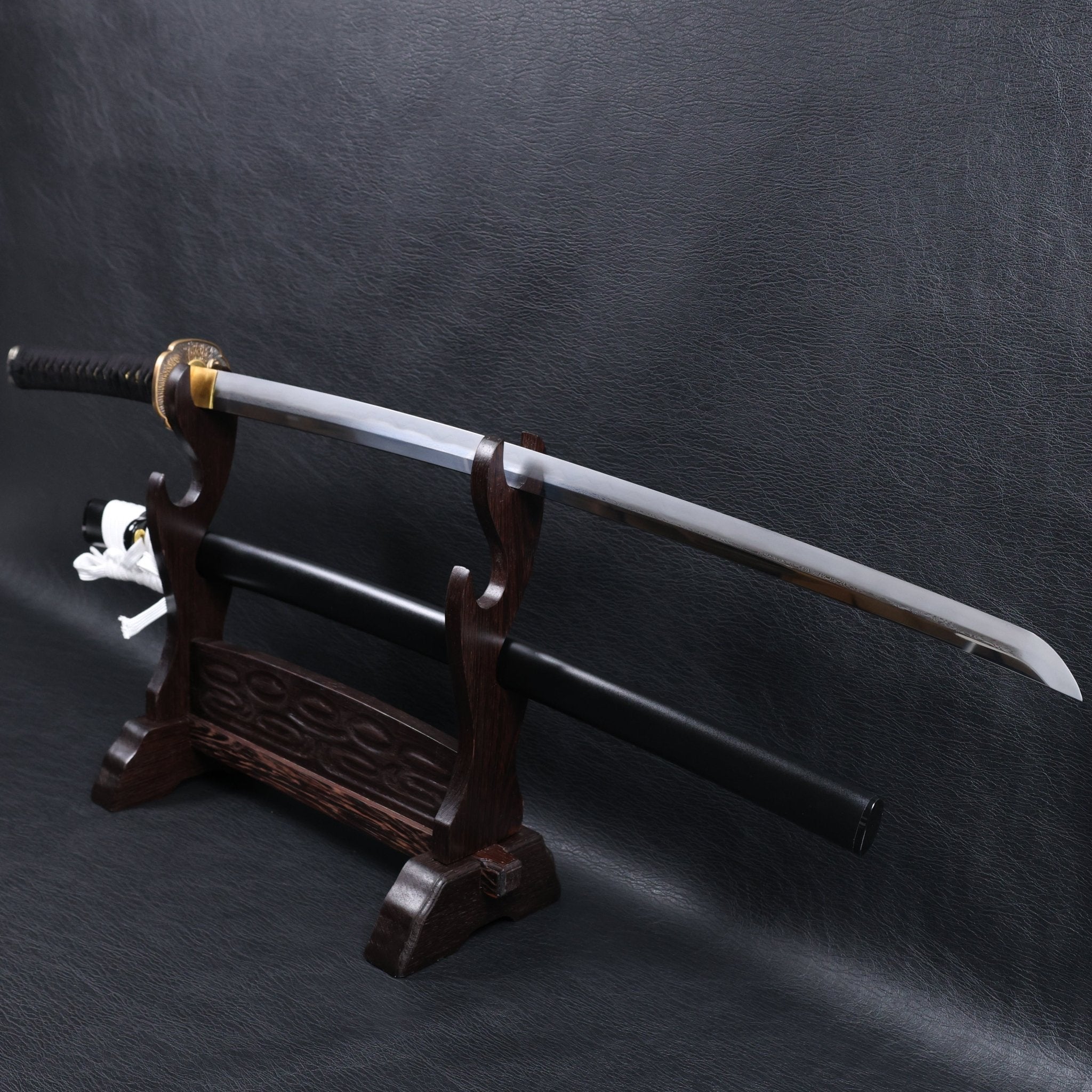 Katana Yoshikage Folded Steel Clay Tempered Blade with Sanbonsugi Hamon | KSA Jiang | KSA Katana For Sale 2026