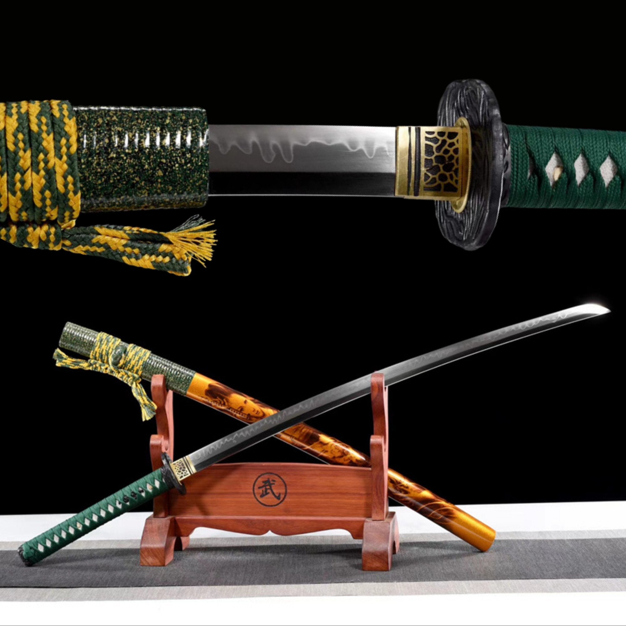 Katana Yuji T10 Clay Tempered Orange Saya 禦姬 | KatanaSwordArt Katana For Sale 2025