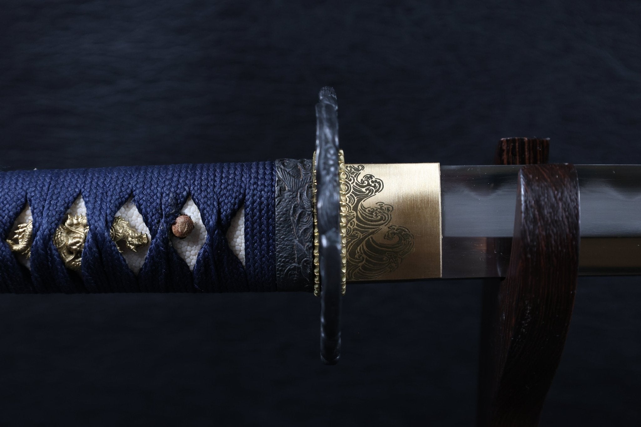 KSA Jin – Koiwave Katana Gomai Clay Tempered with Hand - Painted Plum Blossom Saya | KatanaSwordArt Katana For Sale 2025