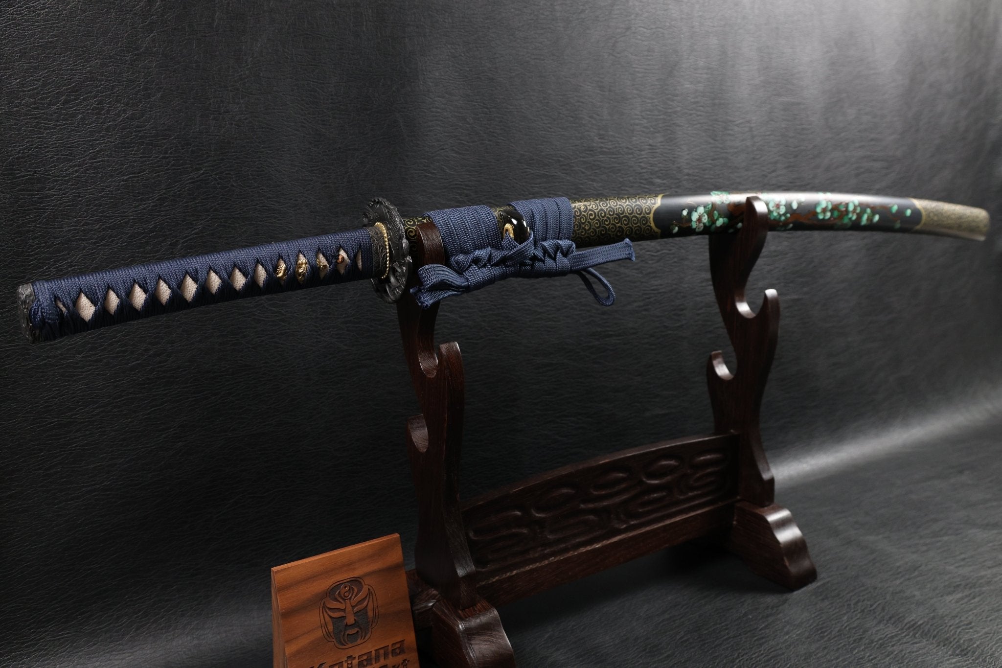 KSA Jin – Koiwave Katana Gomai Clay Tempered with Hand - Painted Plum Blossom Saya | KatanaSwordArt Katana For Sale 2025