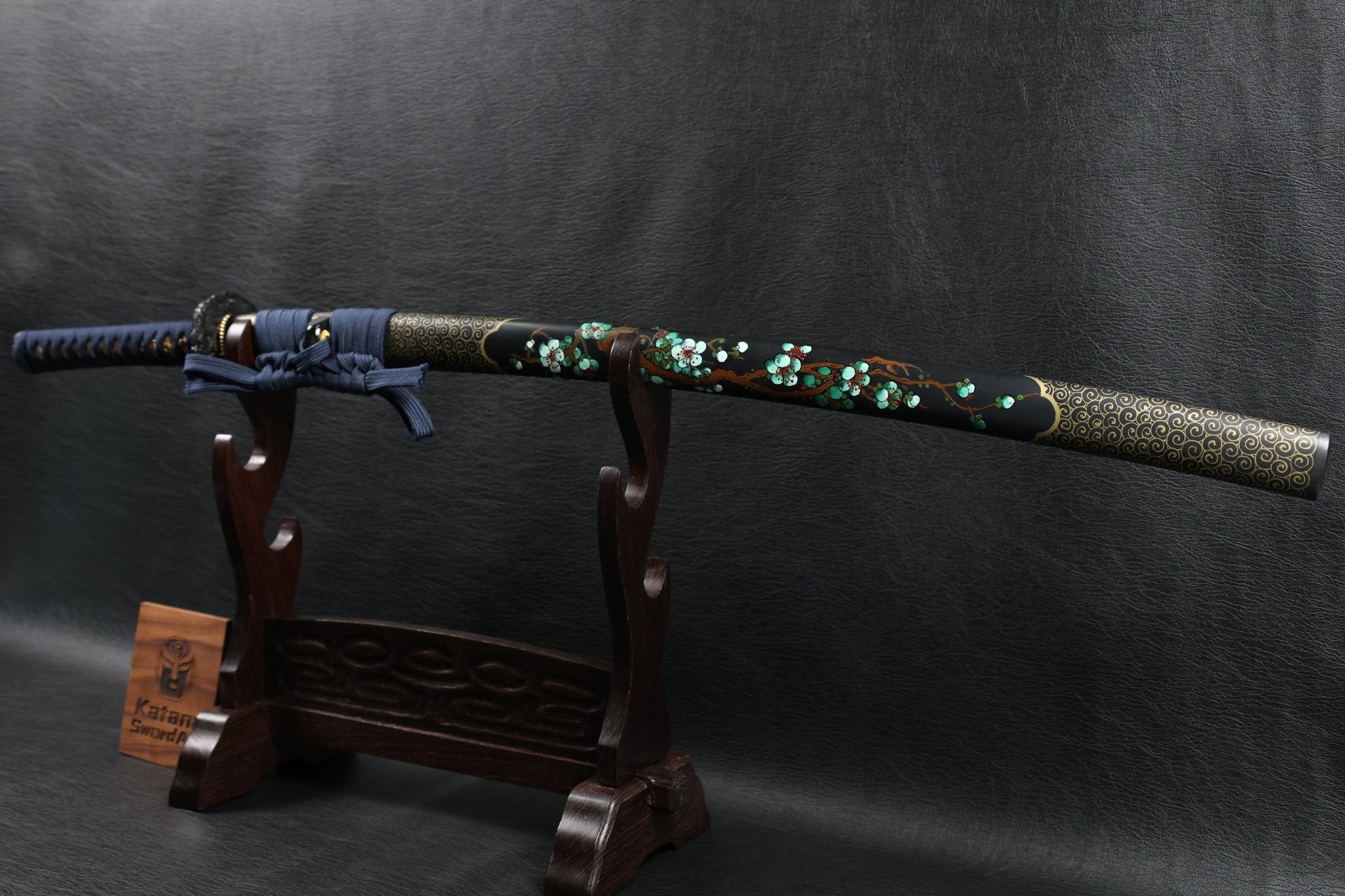 KSA Jin – Koiwave Katana Gomai Clay Tempered with Hand - Painted Plum Blossom Saya | KatanaSwordArt Katana For Sale 2025