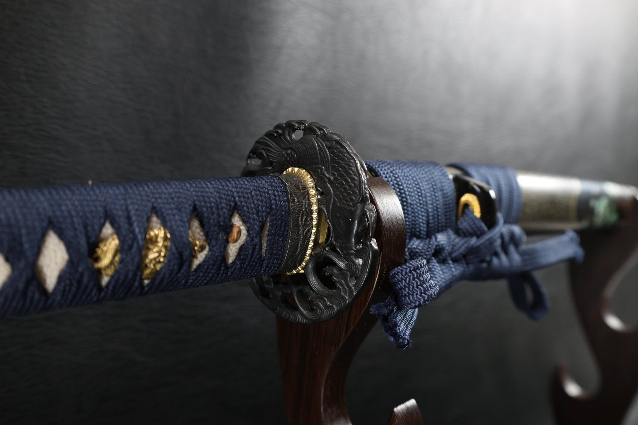 KSA Jin – Koiwave Katana Gomai Clay Tempered with Hand - Painted Plum Blossom Saya | KatanaSwordArt Katana For Sale 2025