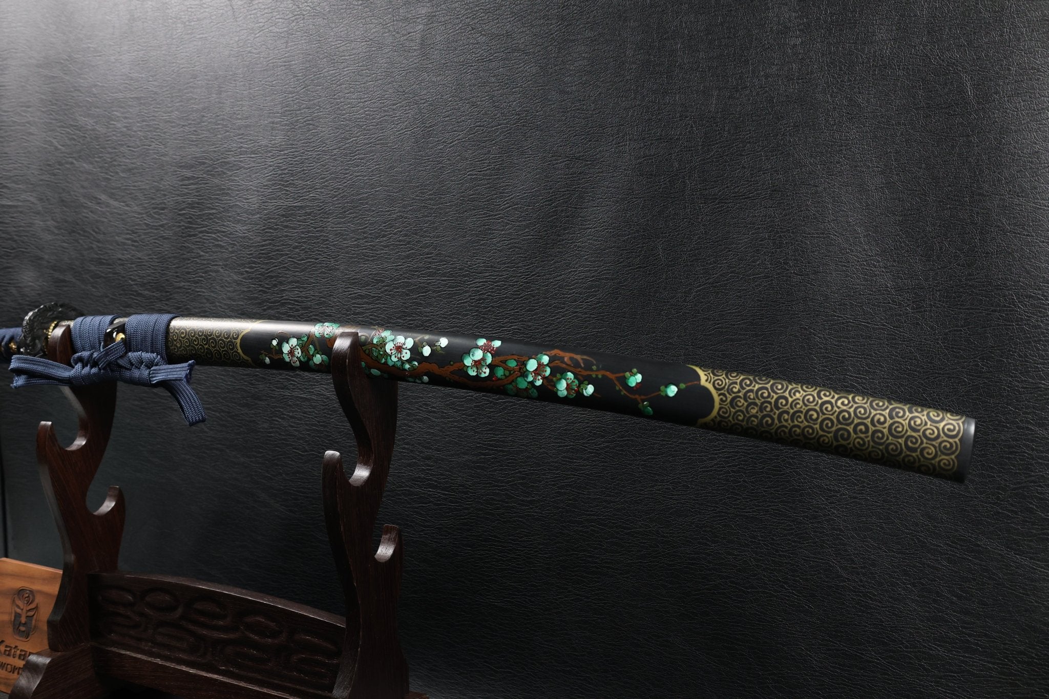 KSA Jin – Koiwave Katana Gomai Clay Tempered with Hand - Painted Plum Blossom Saya | KatanaSwordArt Katana For Sale 2025