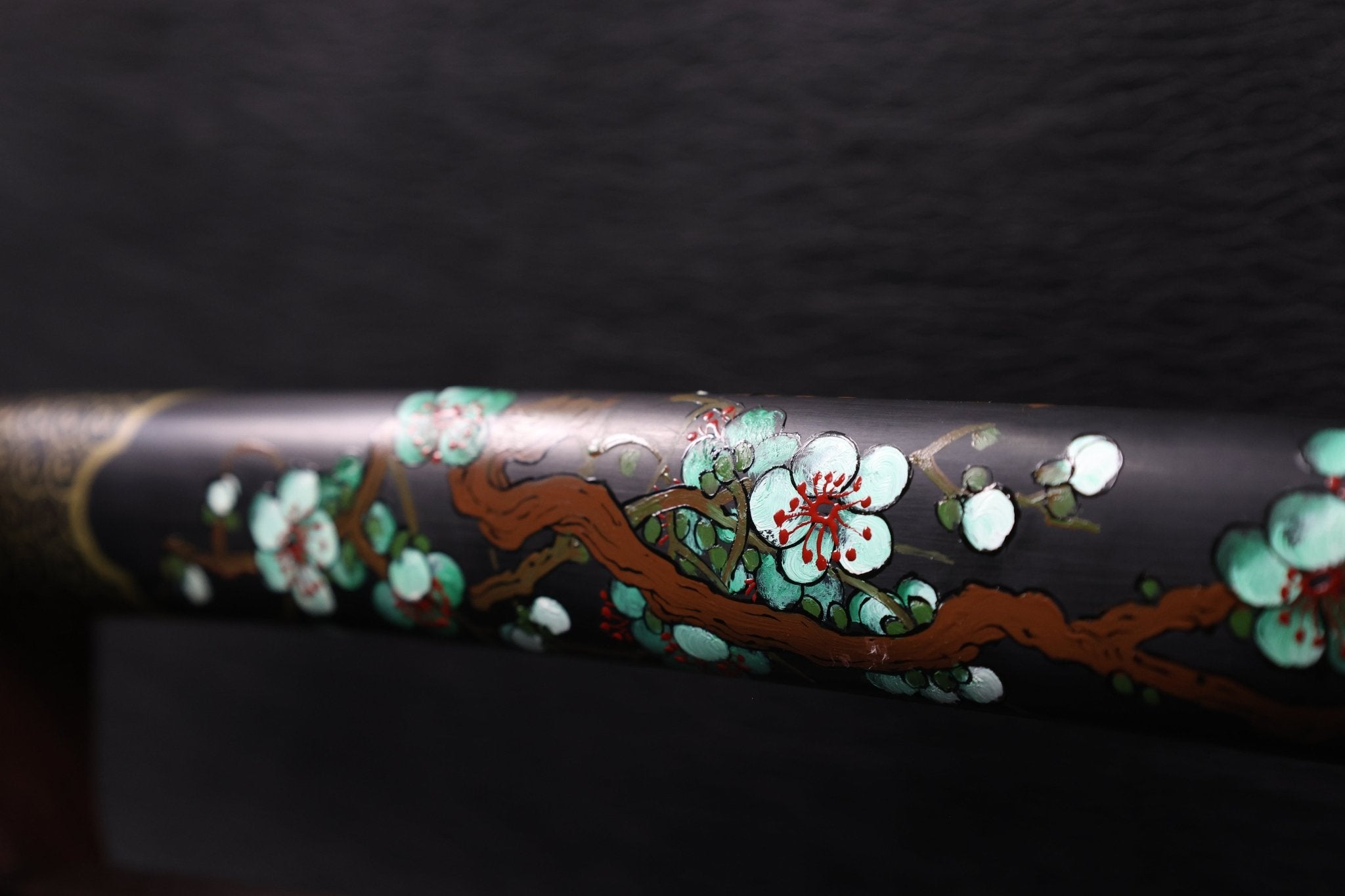 KSA Jin – Koiwave Katana Gomai Clay Tempered with Hand - Painted Plum Blossom Saya | KatanaSwordArt Katana For Sale 2025