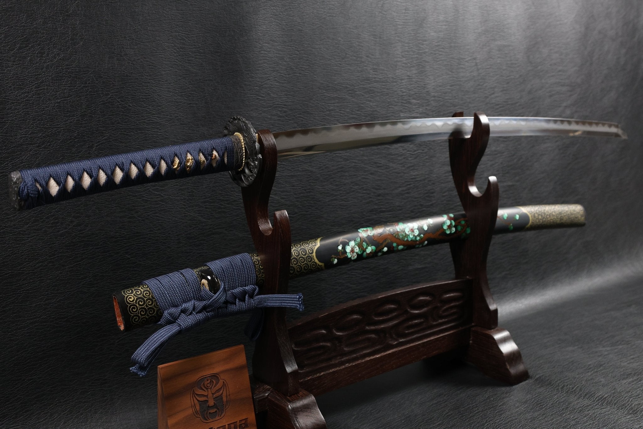 KSA Jin – Koiwave Katana Gomai Clay Tempered with Hand - Painted Plum Blossom Saya | KatanaSwordArt Katana For Sale 2025