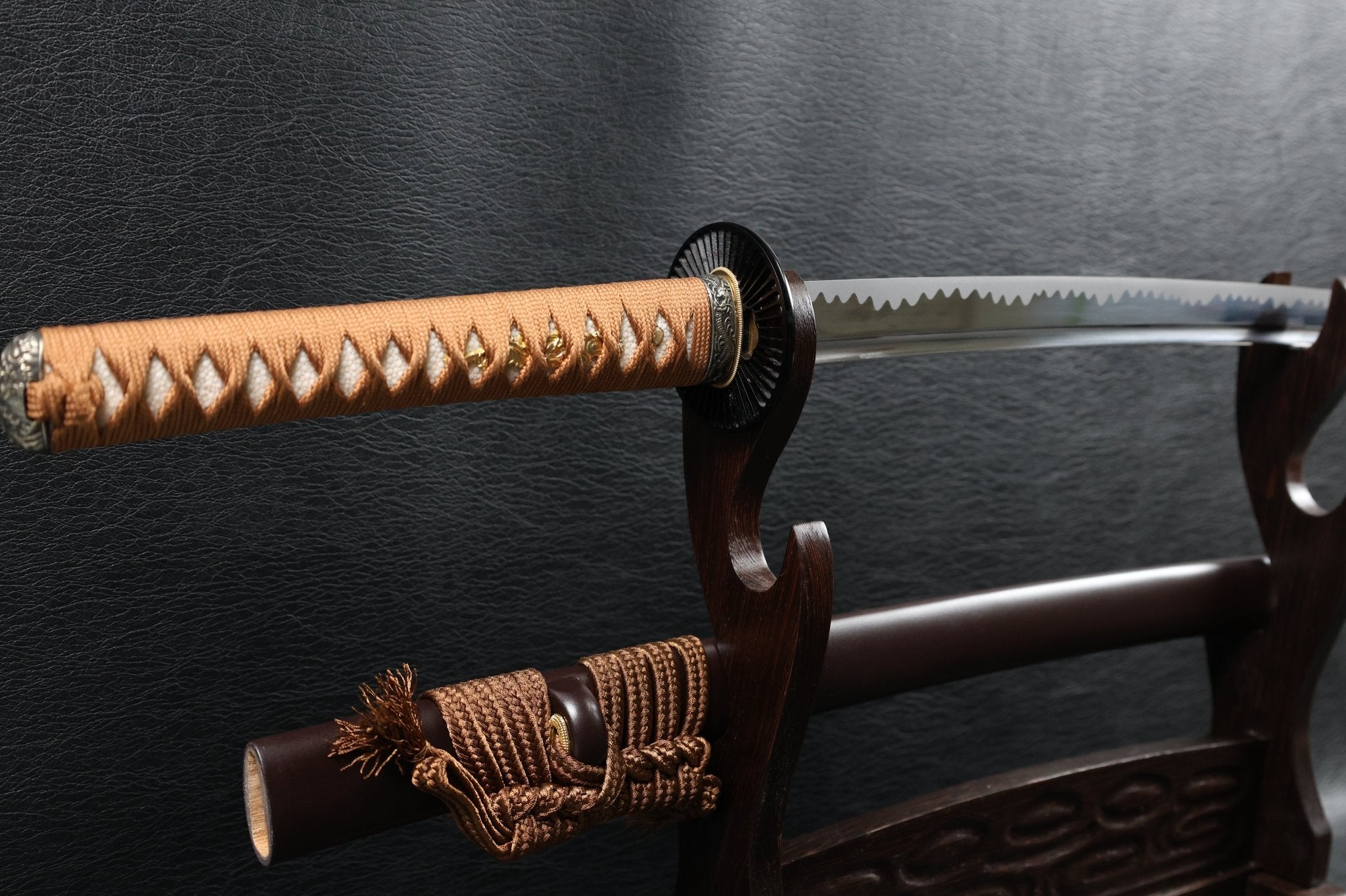 Katana EarthwaveDragon Spring Steel with Chōji Midare Hamon | KSA Qing | KSA Katana For Sale 2026