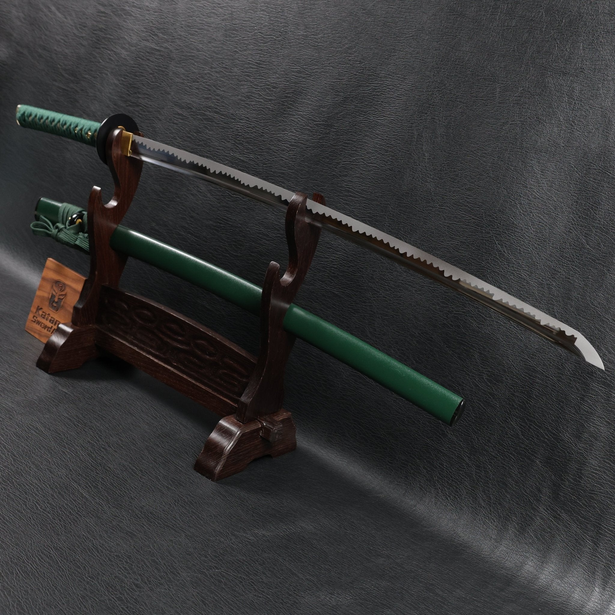 Katana EmeraldMist Spring Steel with Chōji Midare Hamon | KSA Qing | KatanaSwordArt Katana For Sale 2026