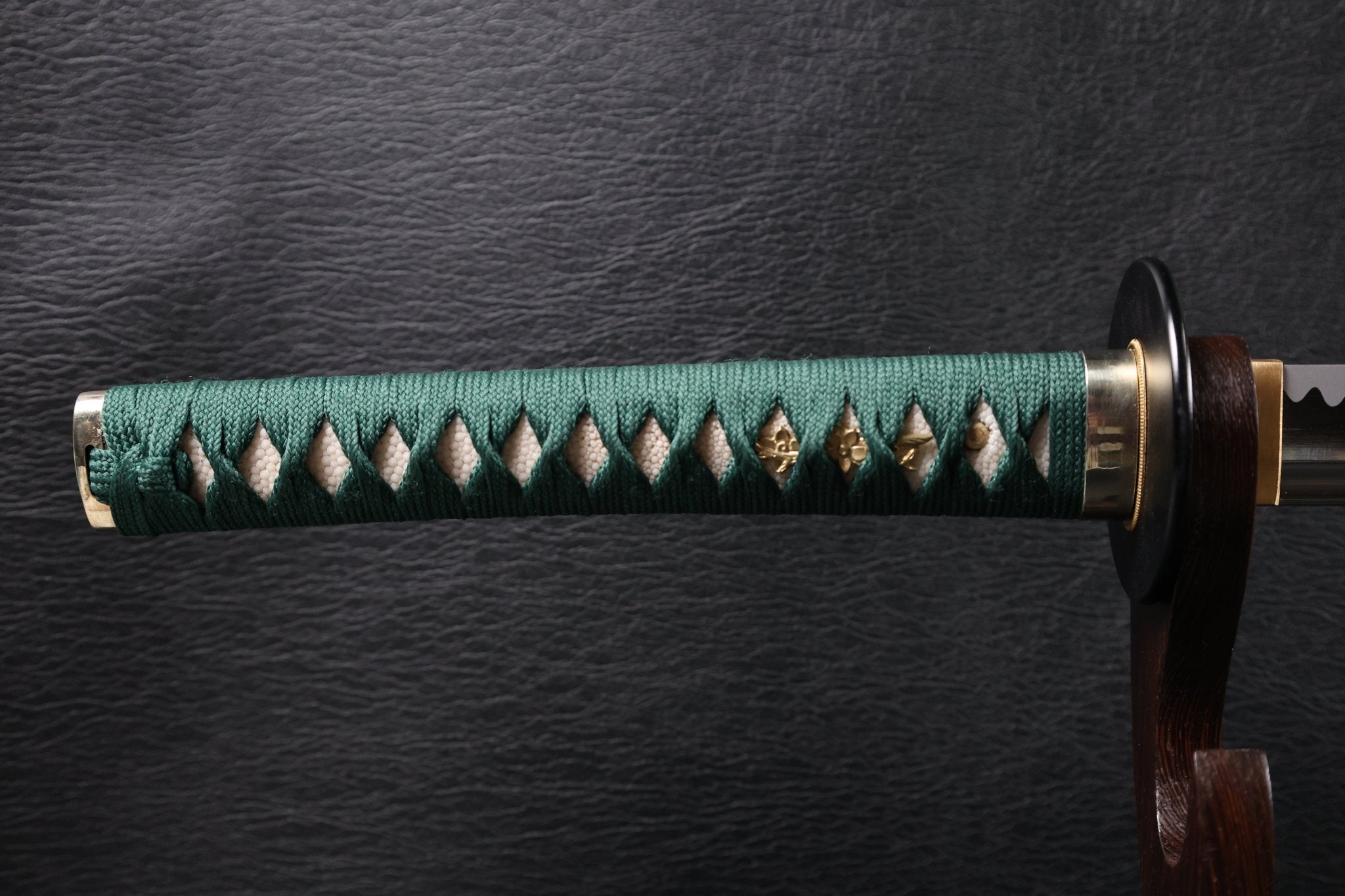 KSA Qing – EmeraldMist Katana Spring Steel with Chōji Midare Hamon | KatanaSwordArt Katana For Sale 2025