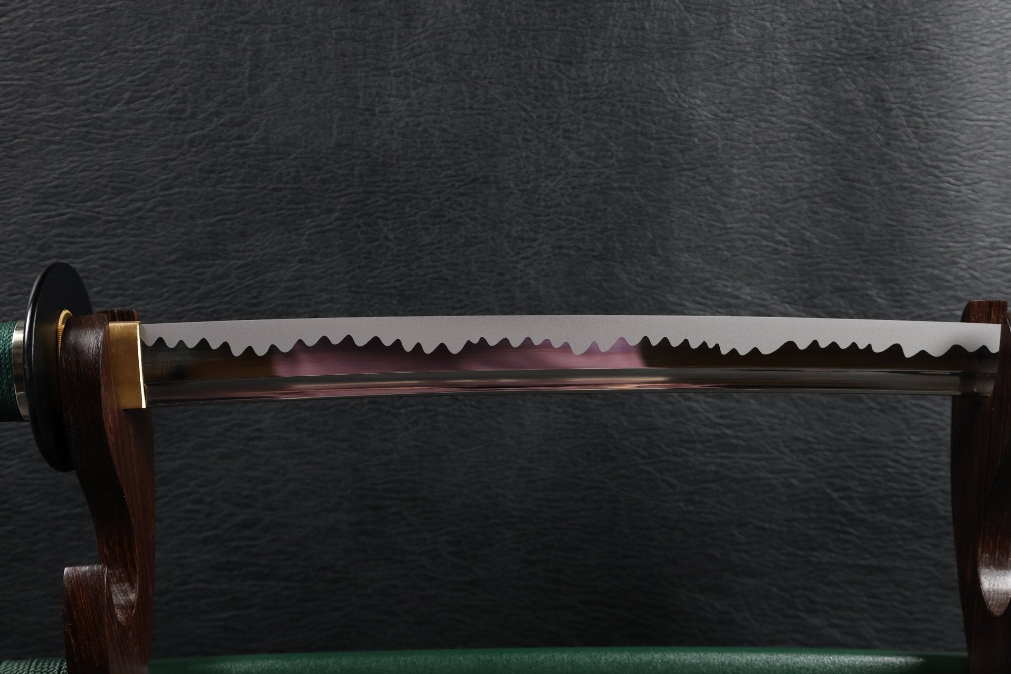 KSA Qing – EmeraldMist Katana Spring Steel with Chōji Midare Hamon | KatanaSwordArt Katana For Sale 2025