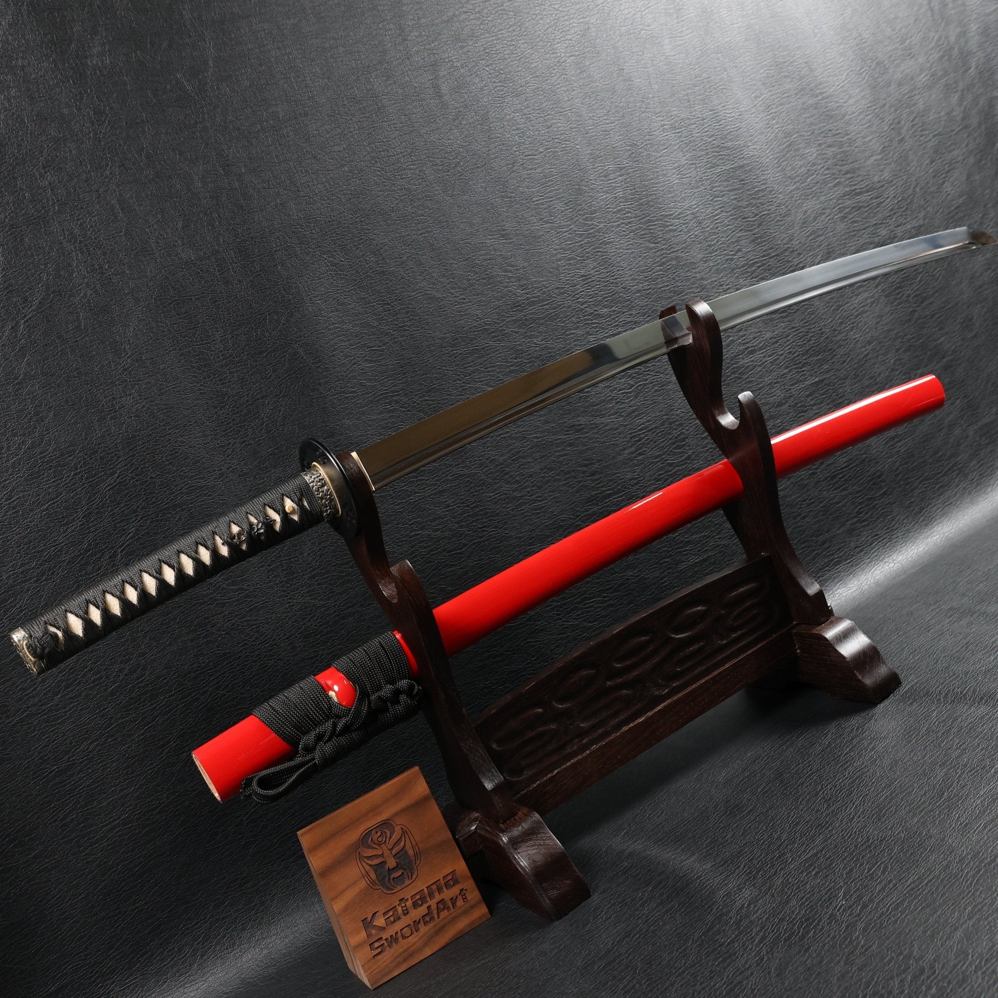 KSA Qing – Sakurafire Katana Spring Steel with Red Saya | KatanaSwordArt Katana For Sale 2025