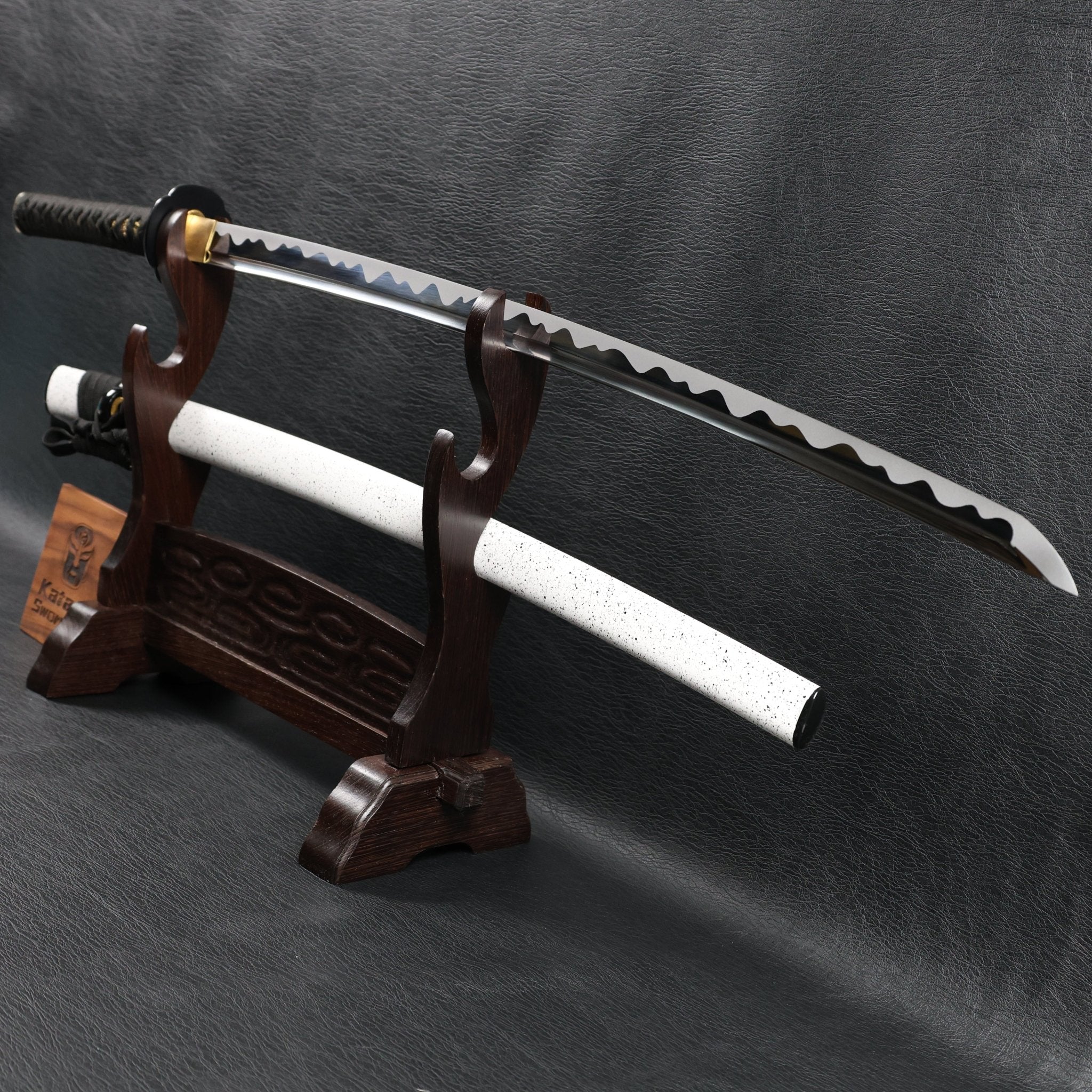 KSA Qing – WhiteRain Katana Spring Steel with Tōran Ba Hamon | KatanaSwordArt Katana For Sale 2025
