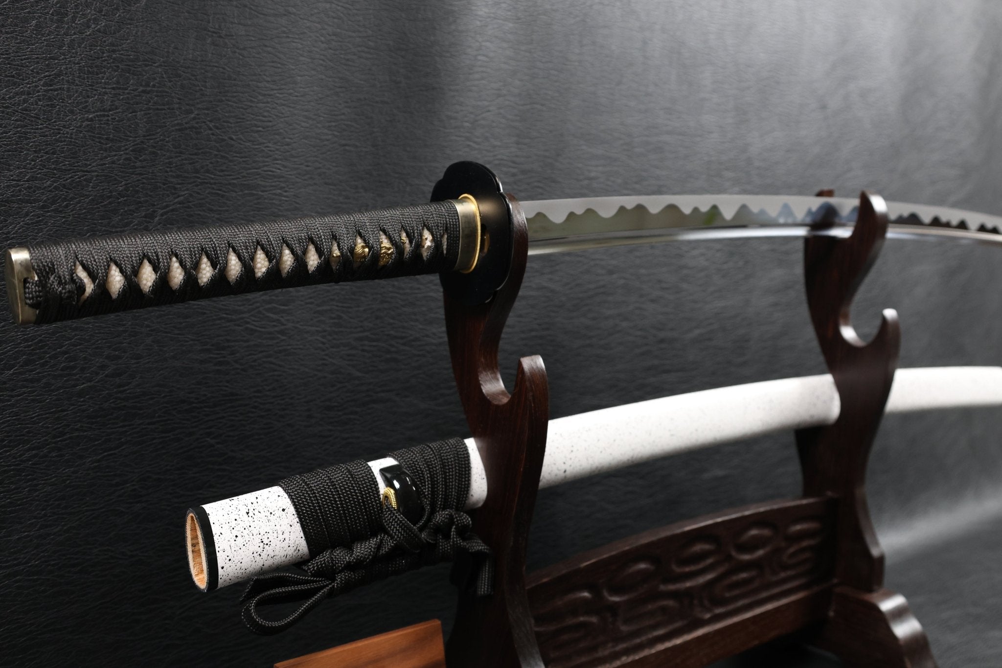 KSA Qing – WhiteRain Katana Spring Steel with Tōran Ba Hamon | KatanaSwordArt Katana For Sale 2025