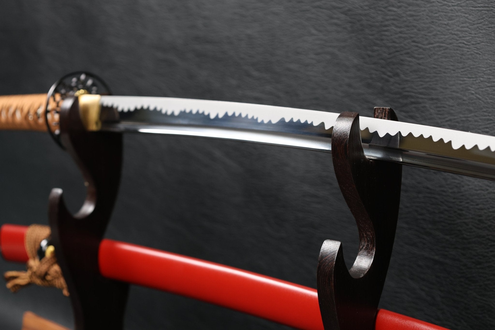 KSA Sakuraflame Katana Spring Steel with Chōji Midare Hamon | KatanaSwordArt Katana For Sale 2025