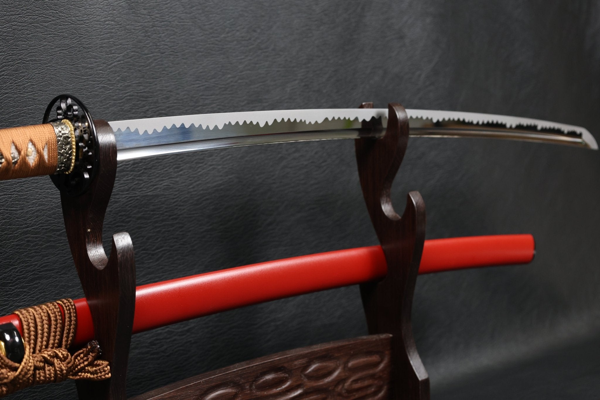 KSA Sakuraflame Katana Spring Steel with Chōji Midare Hamon | KatanaSwordArt Katana For Sale 2025