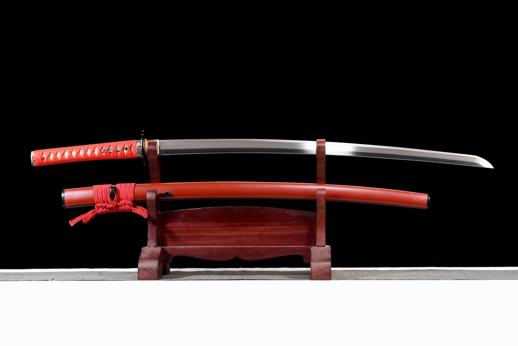 Performance Katana Crimson Edge High Carbon Clay Tempered Red Saya 緋刃 | KatanaSwordArt Katana For Sale 2025